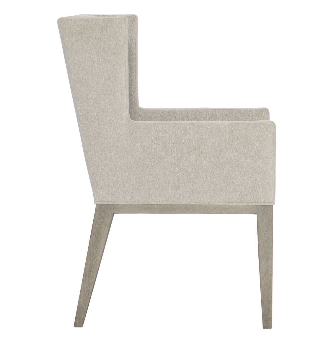 Bernhardt Furniture Linea Dining Arm Chair in Cerused Greige