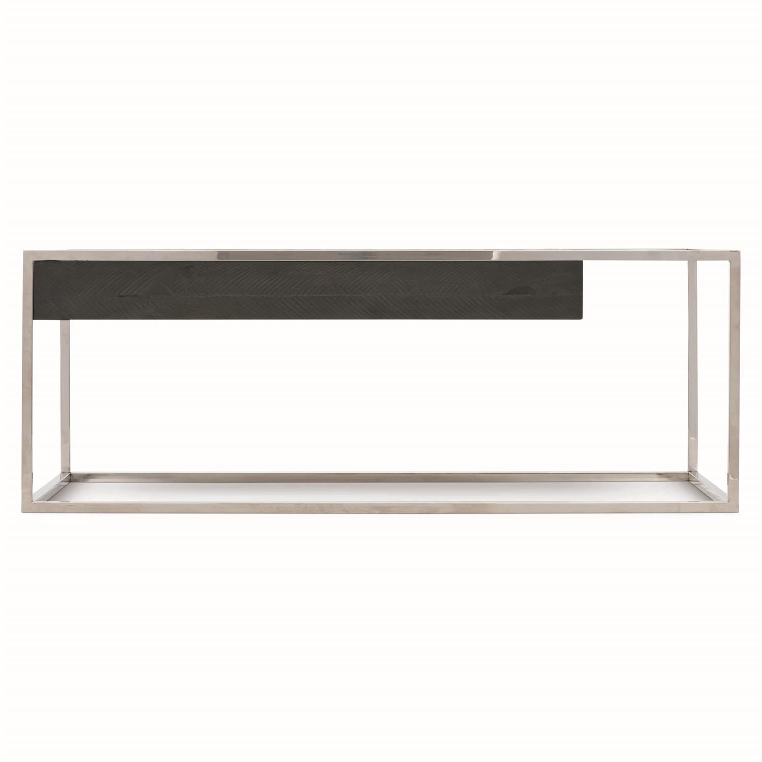 Bernhardt Furniture Logan Sqaure Beacon Cocktail Table in Cinder