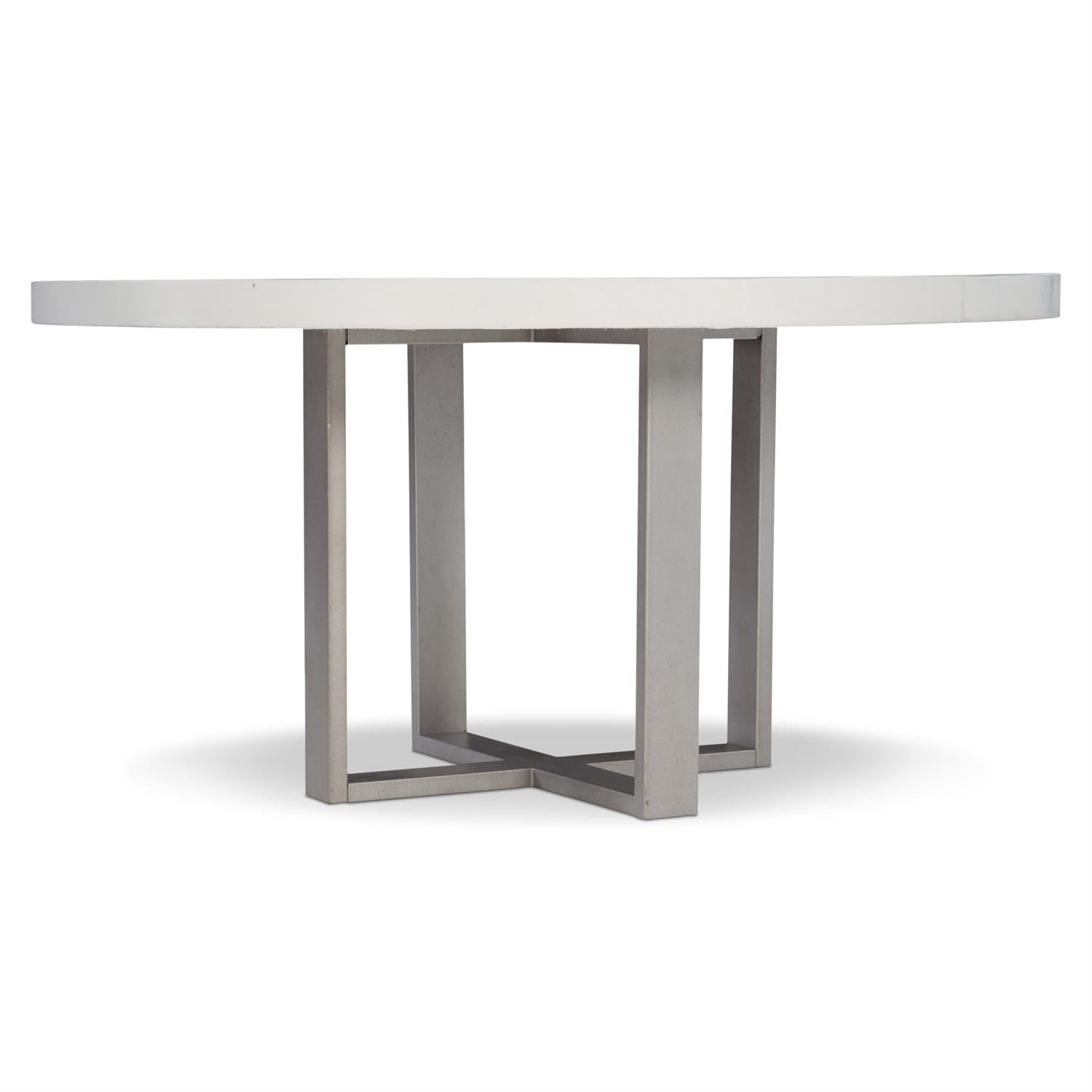 Bernhardt Furniture Logan Sqaure Merrion Dining Table in Bone