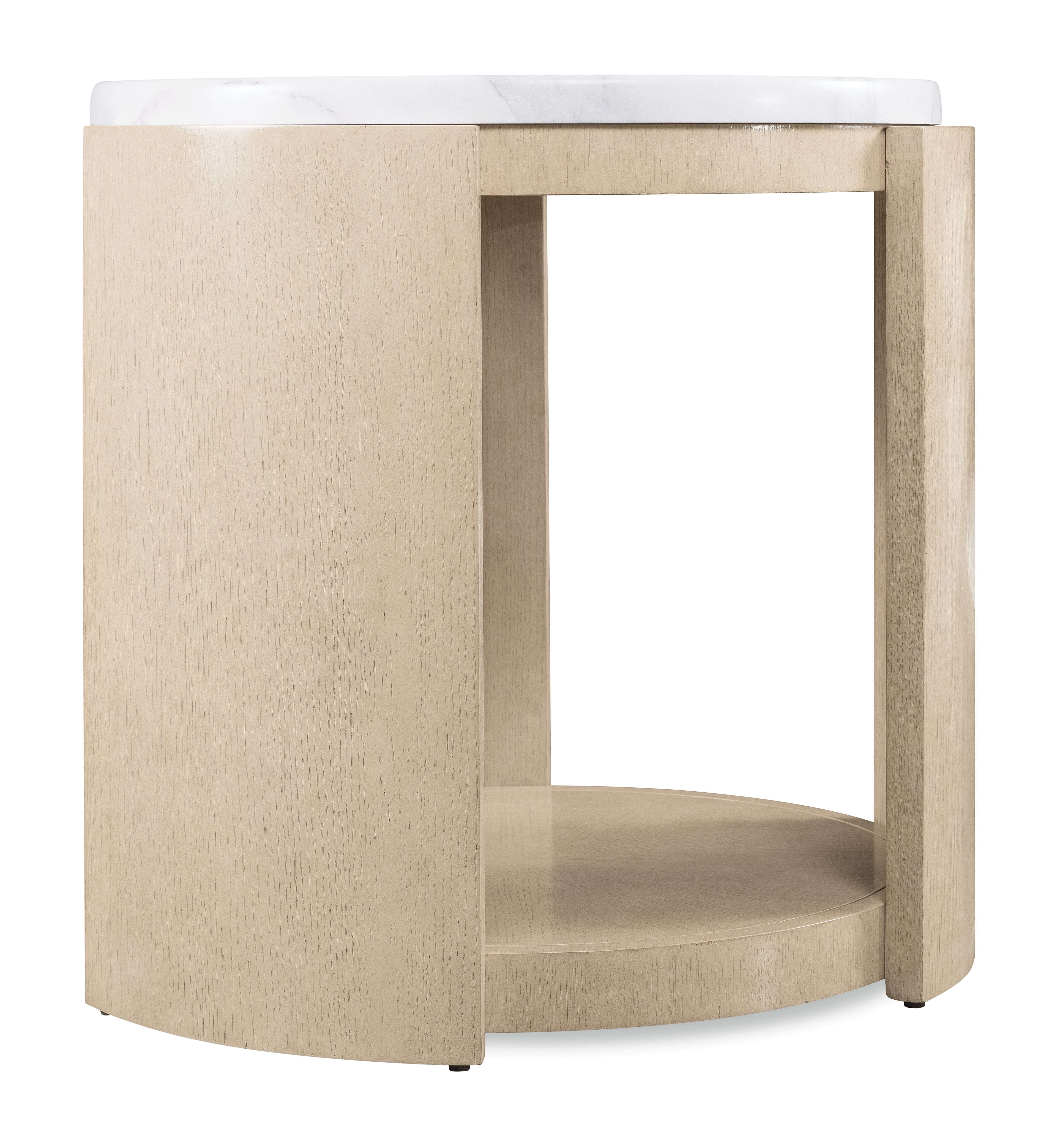 Hooker Furniture Westwood Round Side Table in Light Wood