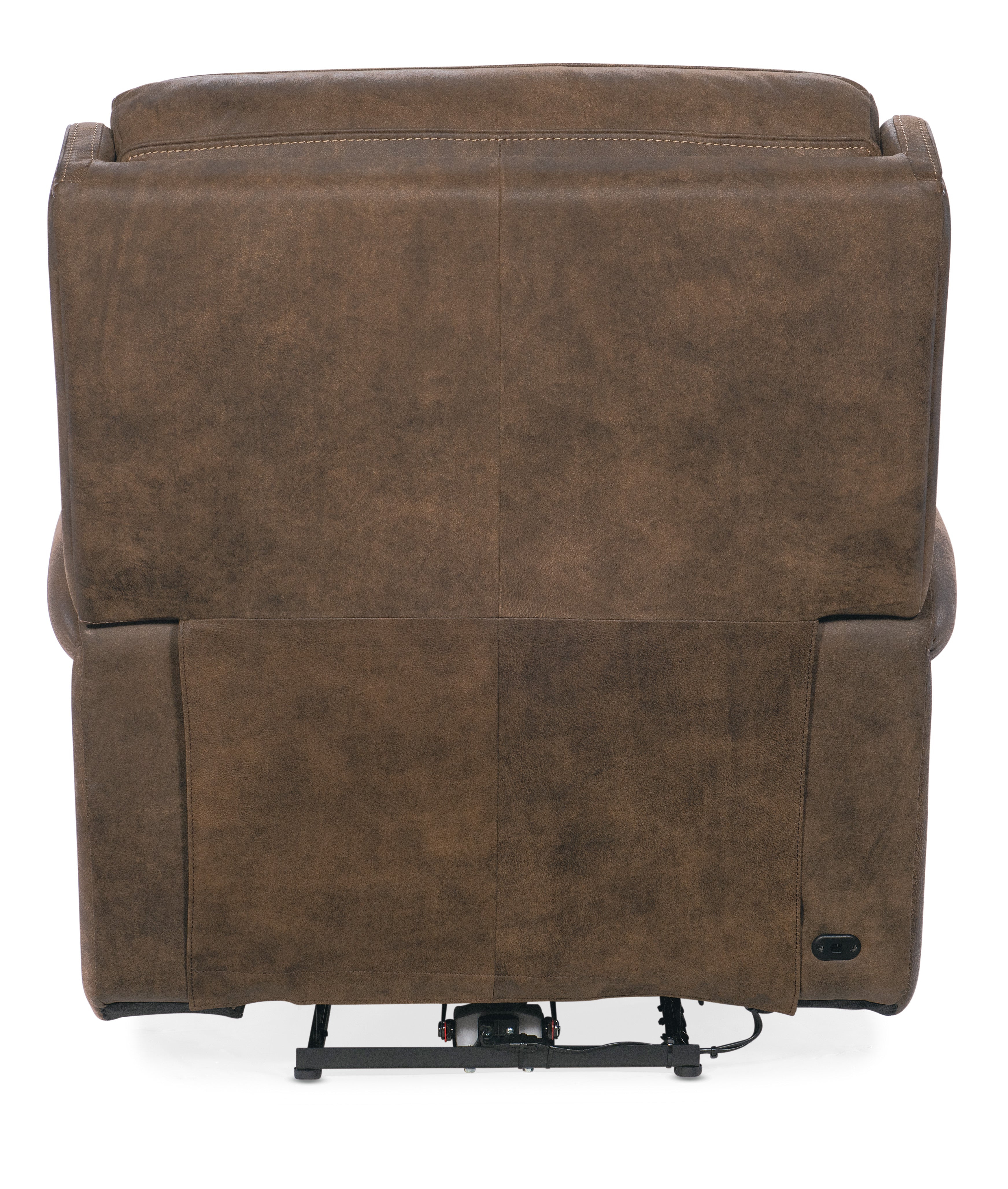 Hooker Furniture Wheeler Power Recliner with Power Headrest in Brown