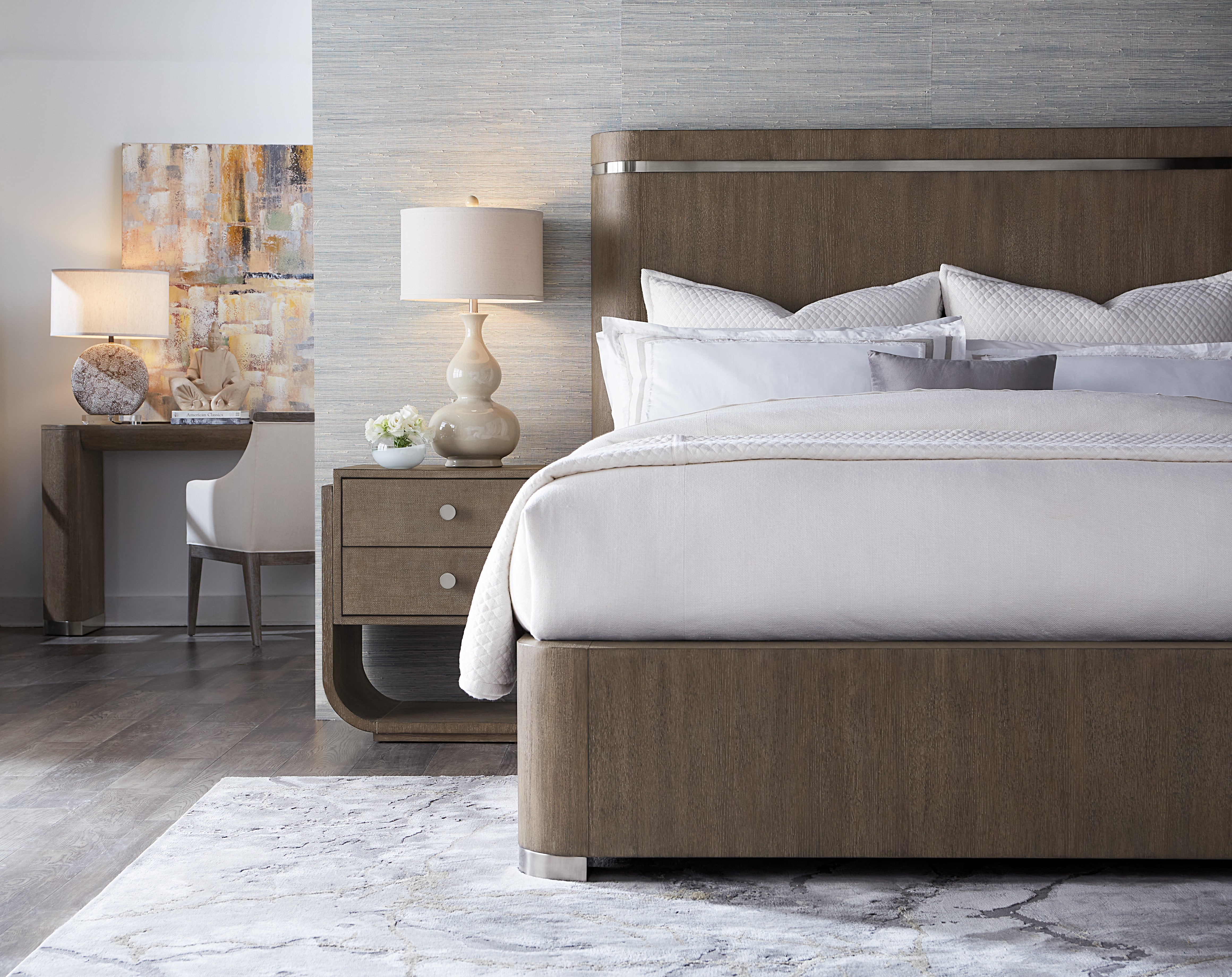 Hooker Furniture Modern Mood Panel Bed in Brown
