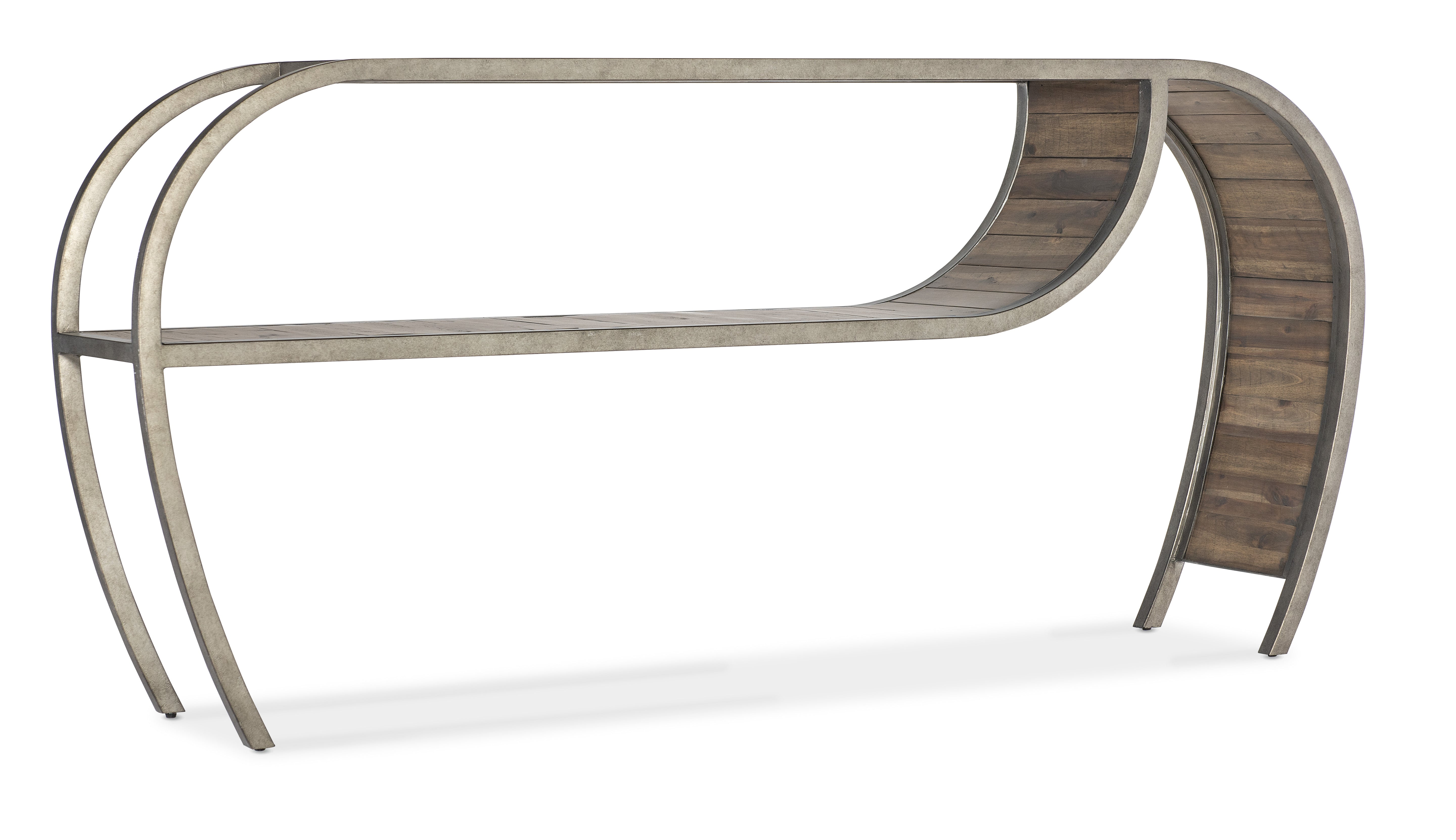 Hooker Furniture Commerce & Market Open Ended Console Table in Medium Wood