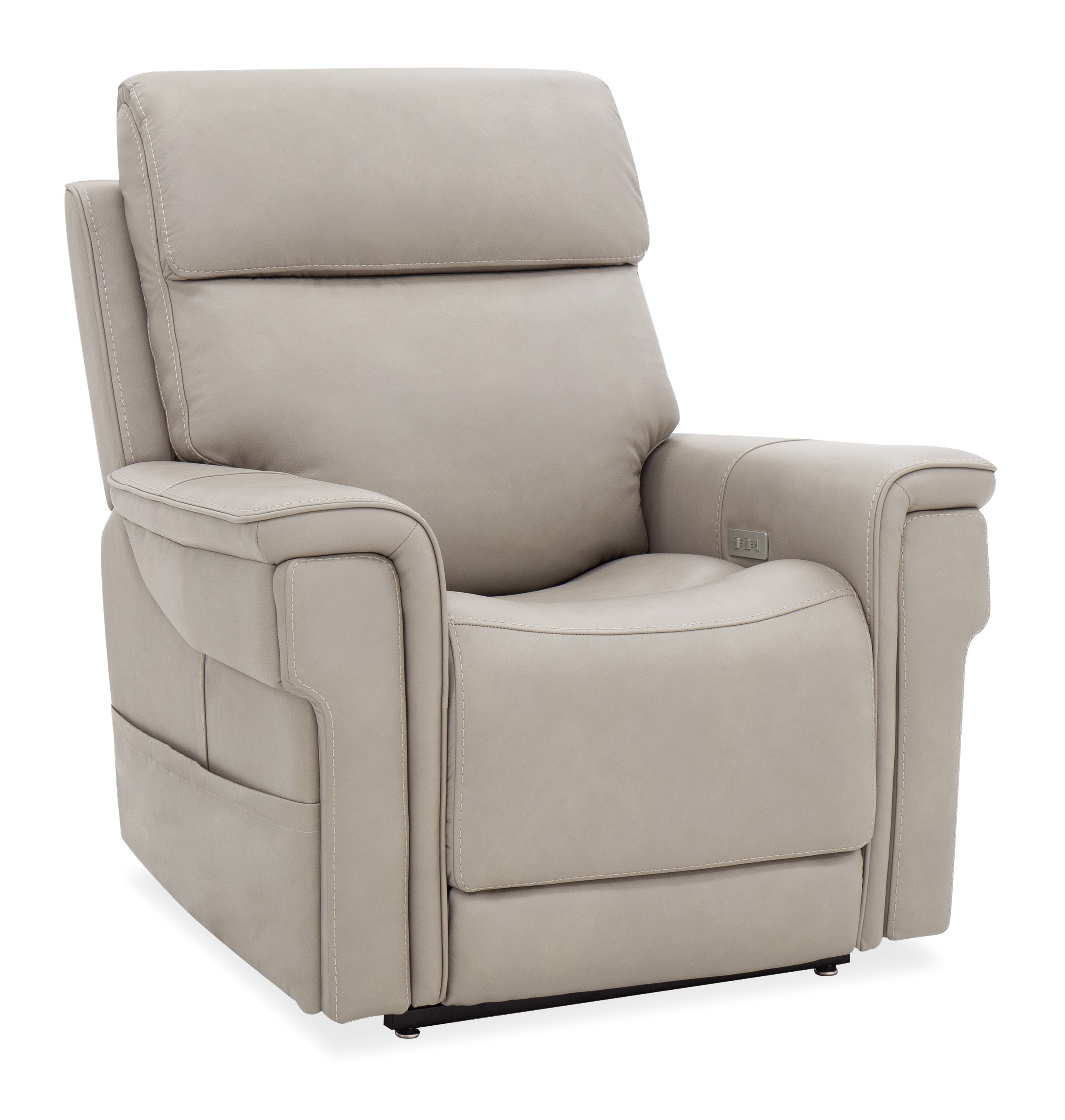 Hooker Furniture Lyra Lift Chair with Power Recline, Headrest and Lumbar in Grey