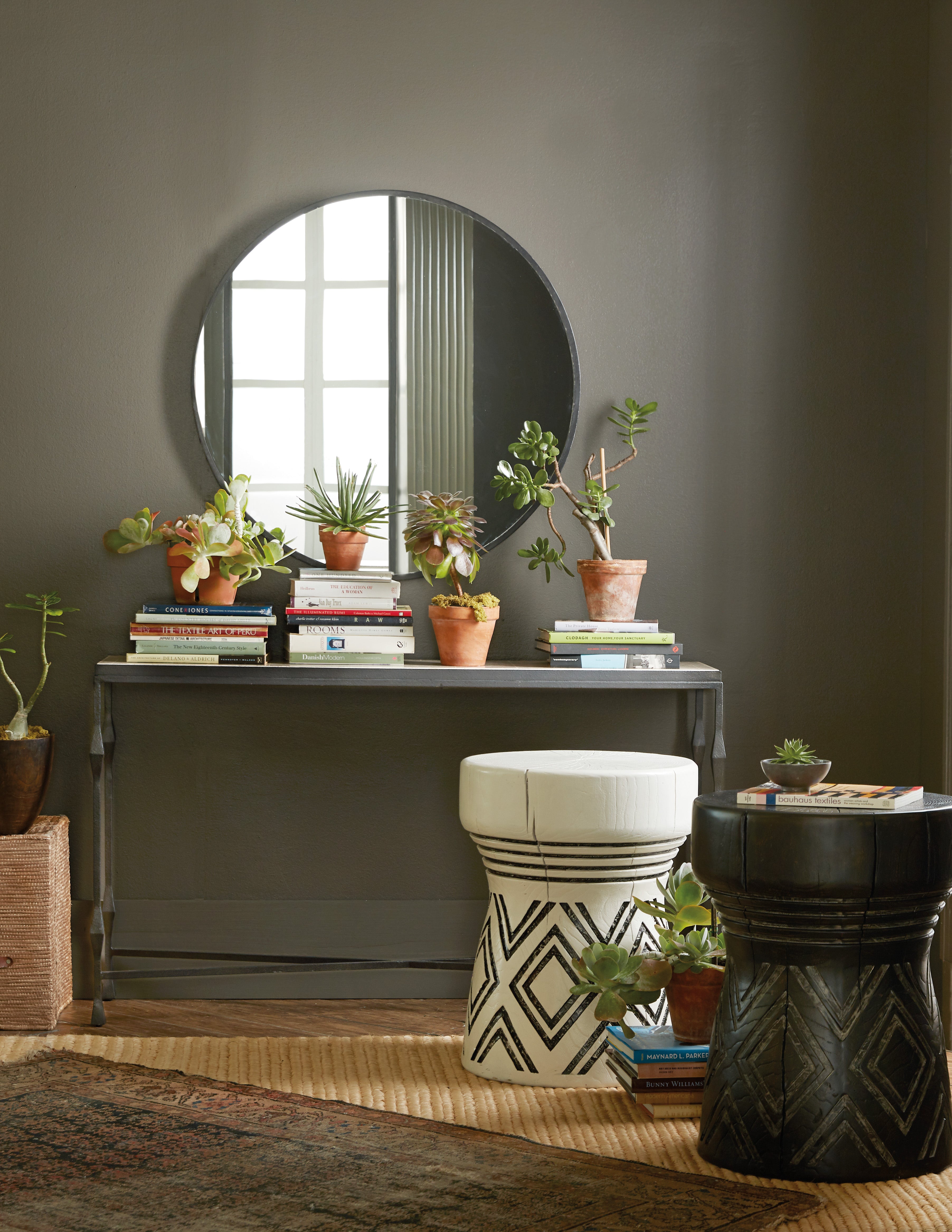 Hooker Furniture Commerce & Market Metal-Wood Console Table in Black