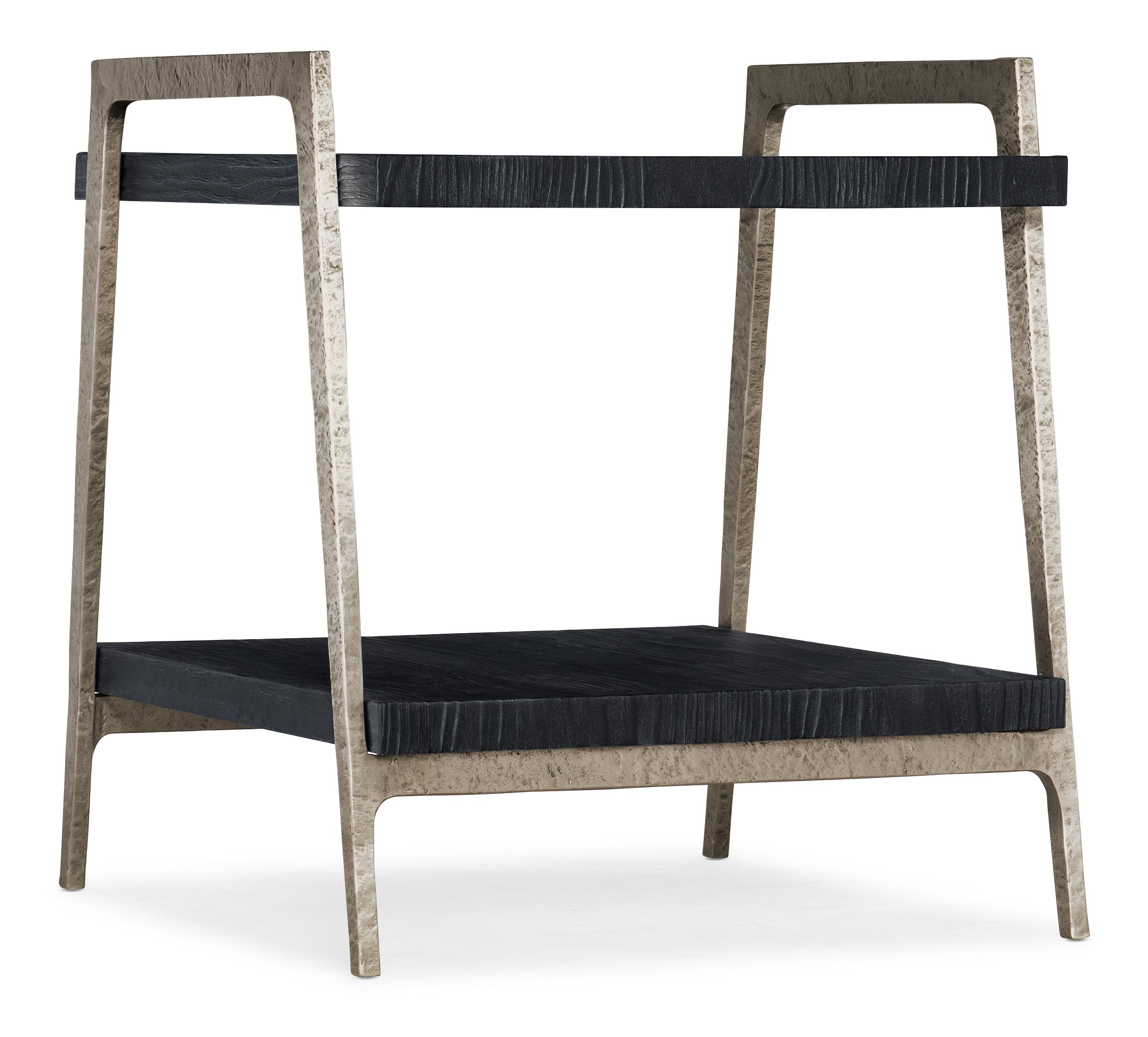 Hooker Furniture Chapman Shou Sugi Ban End Table in Blacks