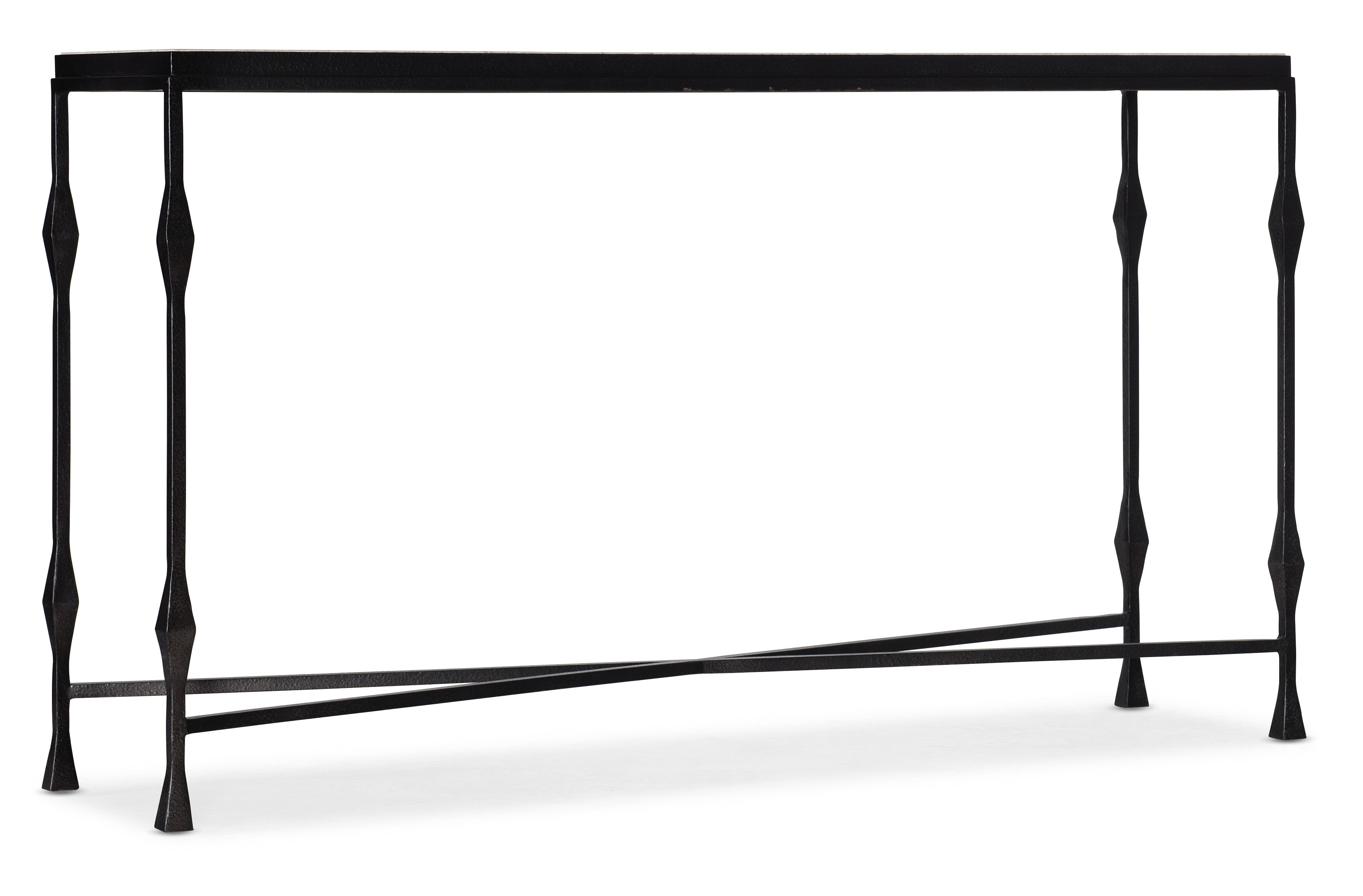 Hooker Furniture Commerce & Market Metal-Wood Console Table in Black