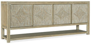 Hooker Furniture Surfrider Entertainment Console in Light Wood