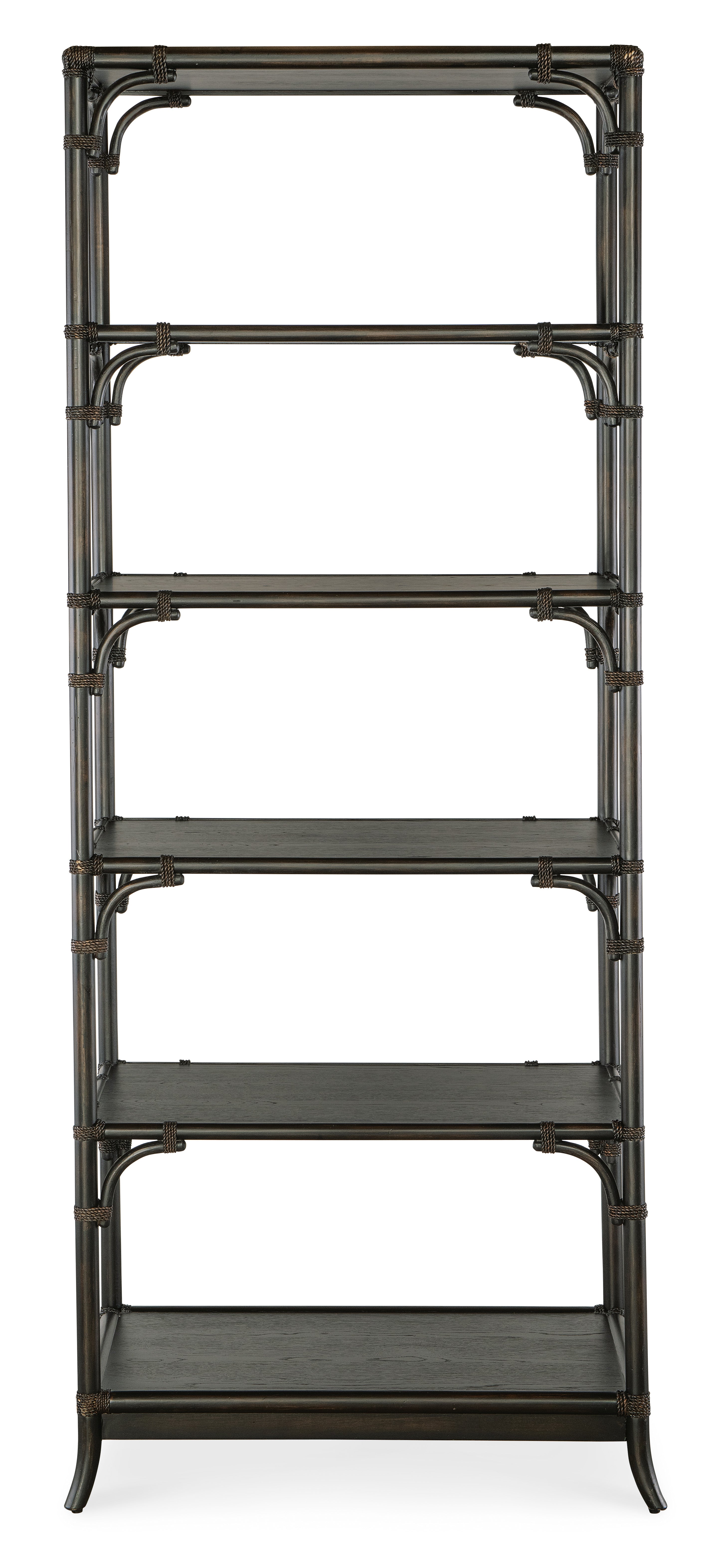 Hooker Furniture Retreat Pole Rattan Bookcase