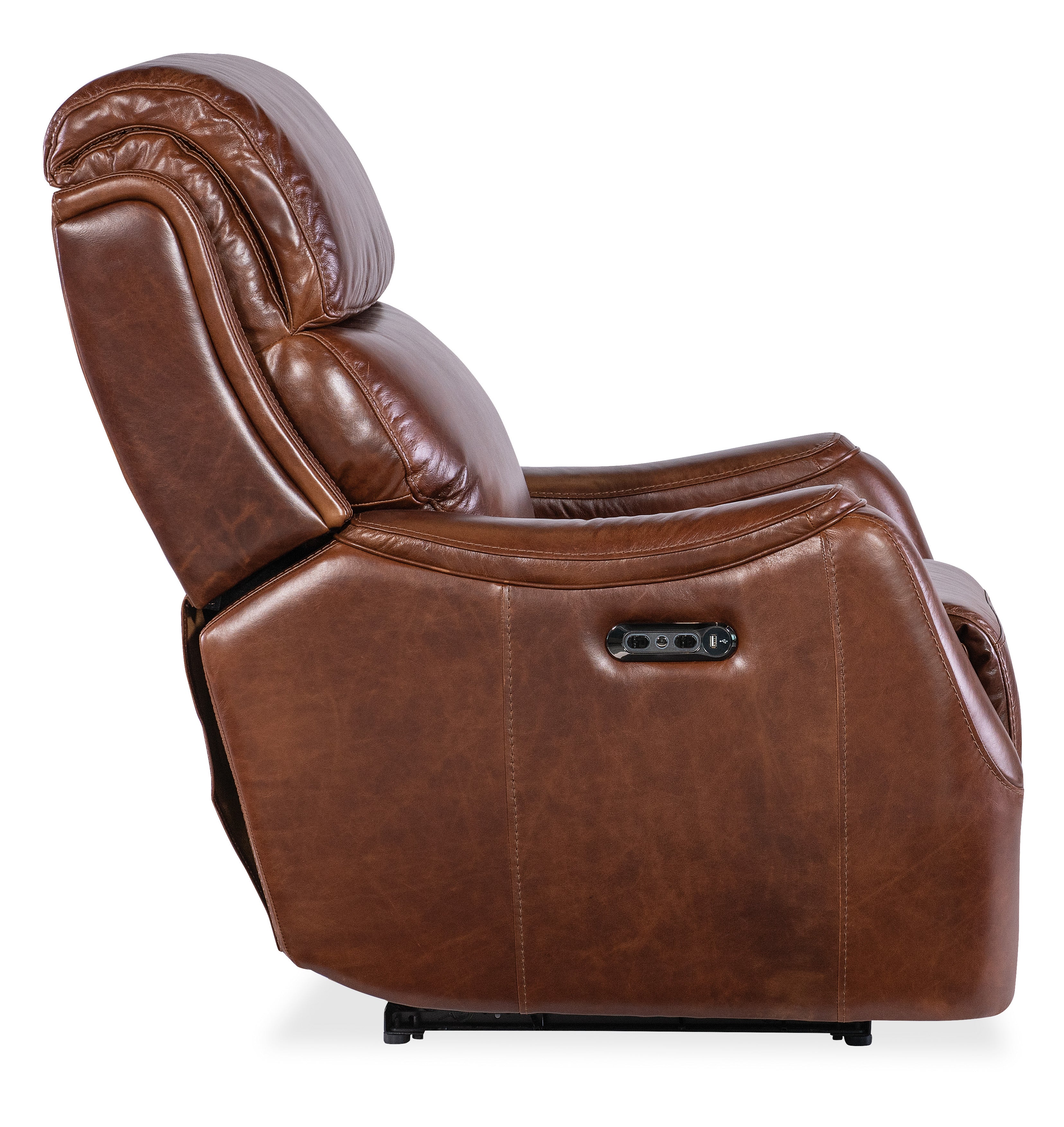 Hooker Furniture Harlan Zero Gravity Power Recliner with Power Headrest in Brown
