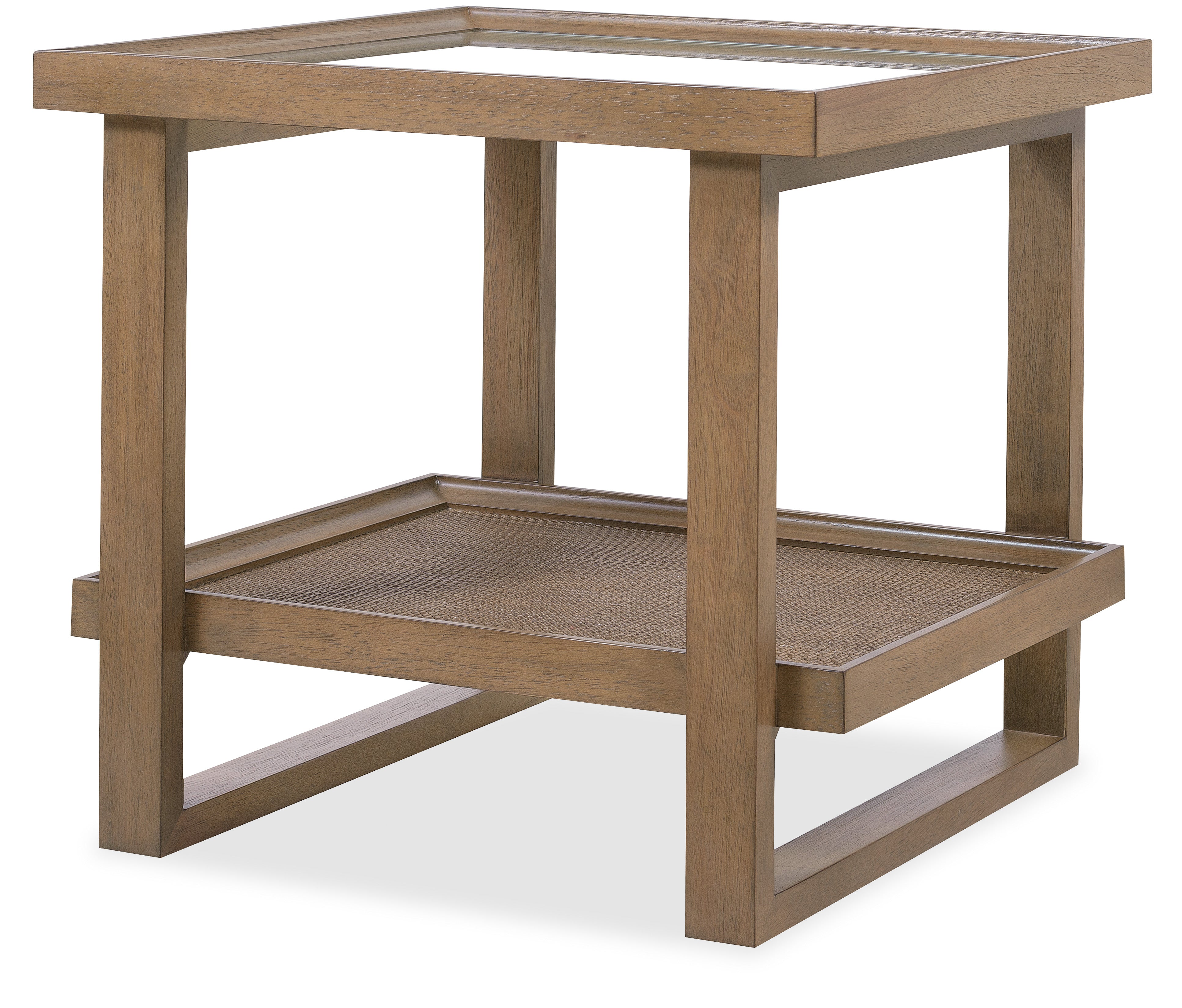 Hooker Furniture Sonnet Square End Table in Medium Wood