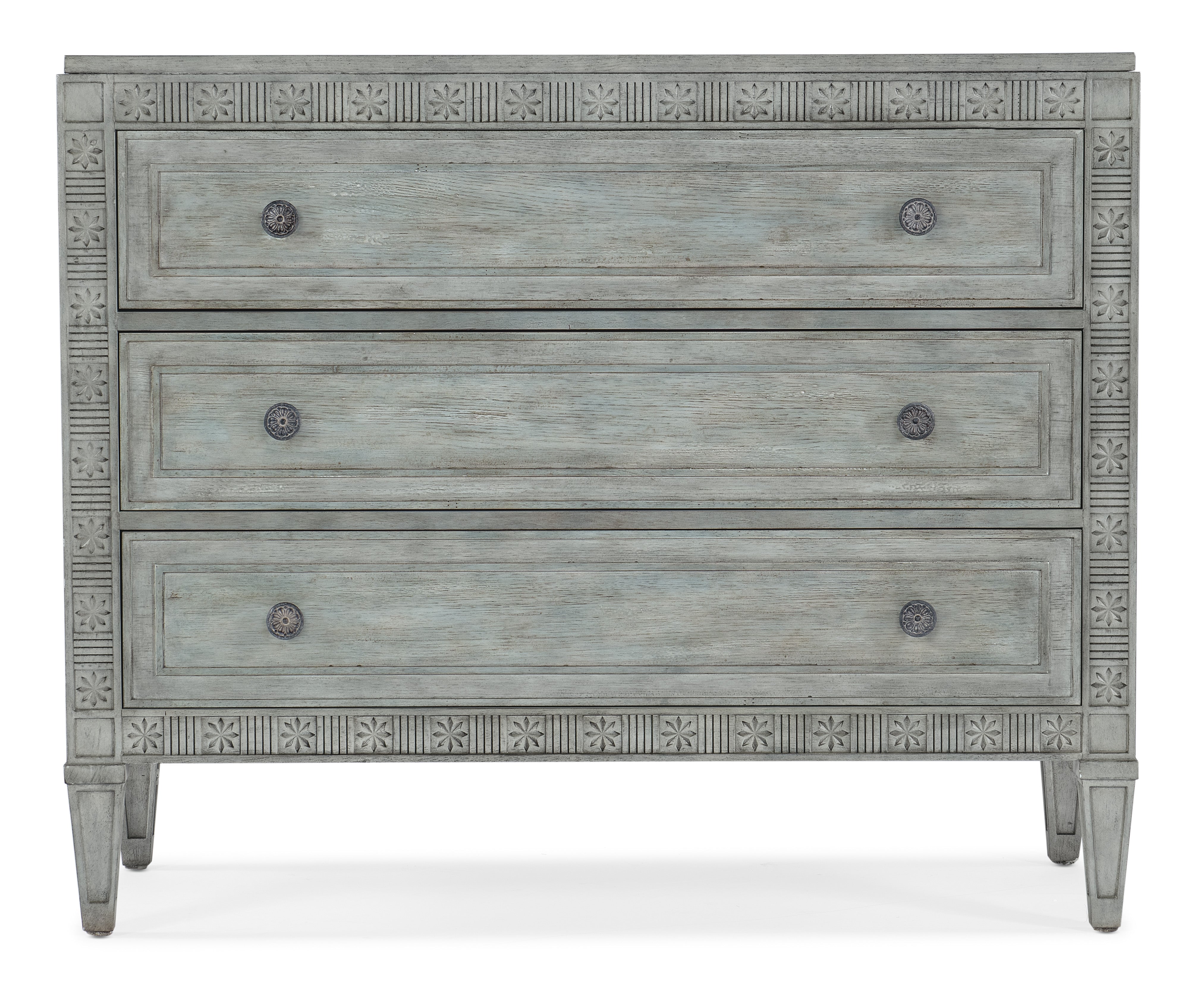Hooker Furniture Charleston Three-Drawer Chest in Light Blue