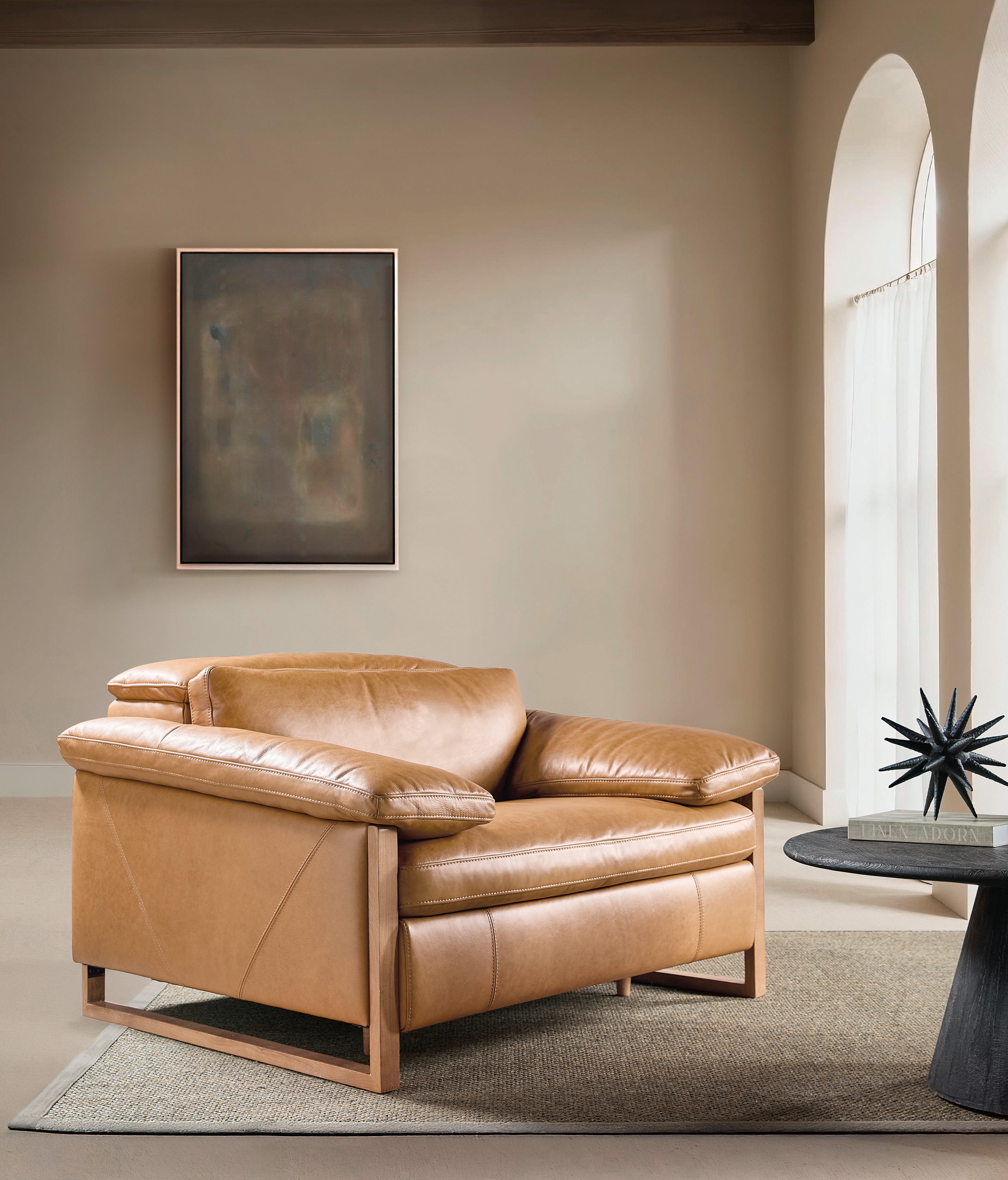 Hooker Furniture Jericho Power Recliner with Power Headrest in Brown