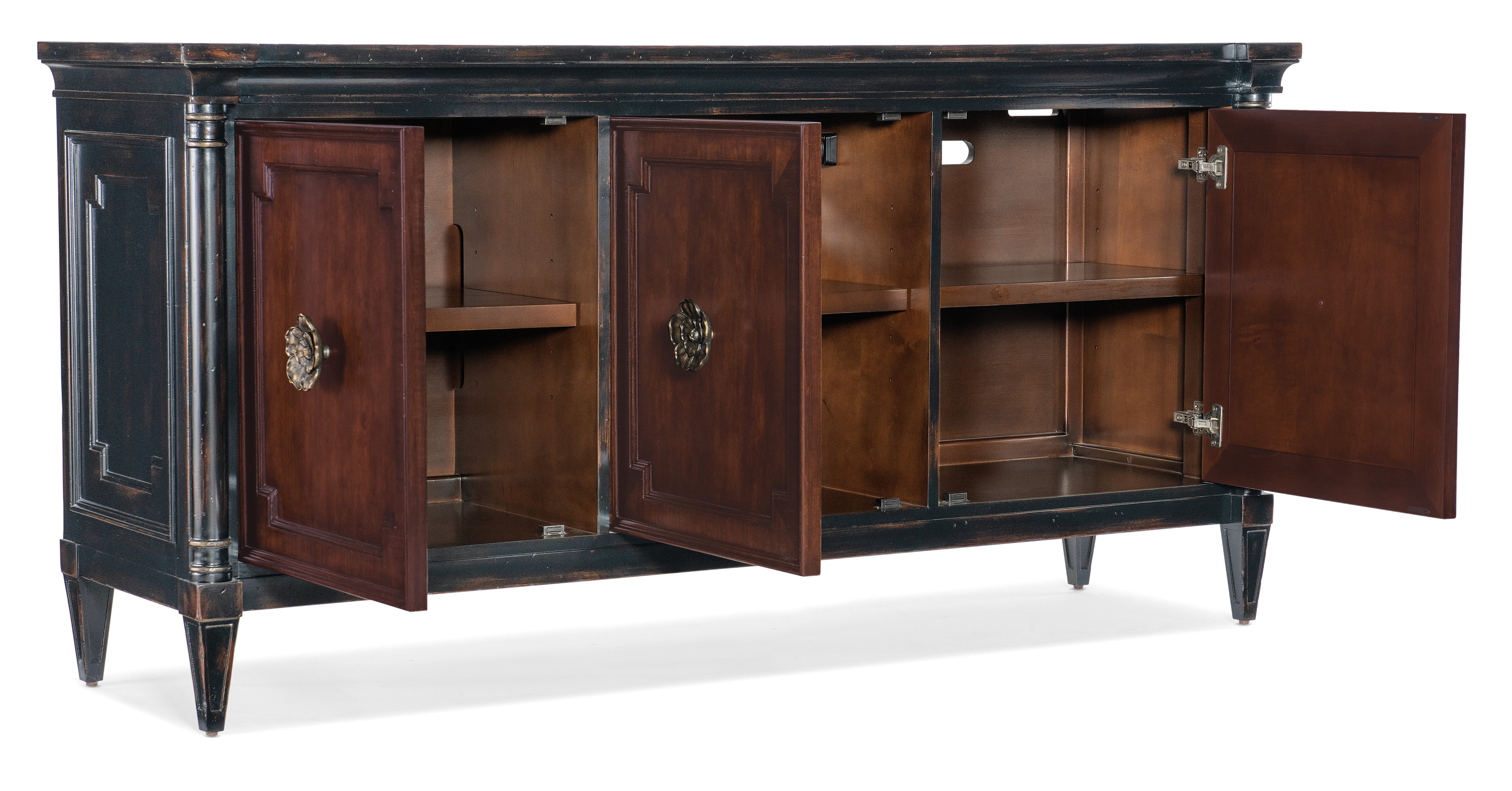 Hooker Furniture Charleston Entertainment Console in Black