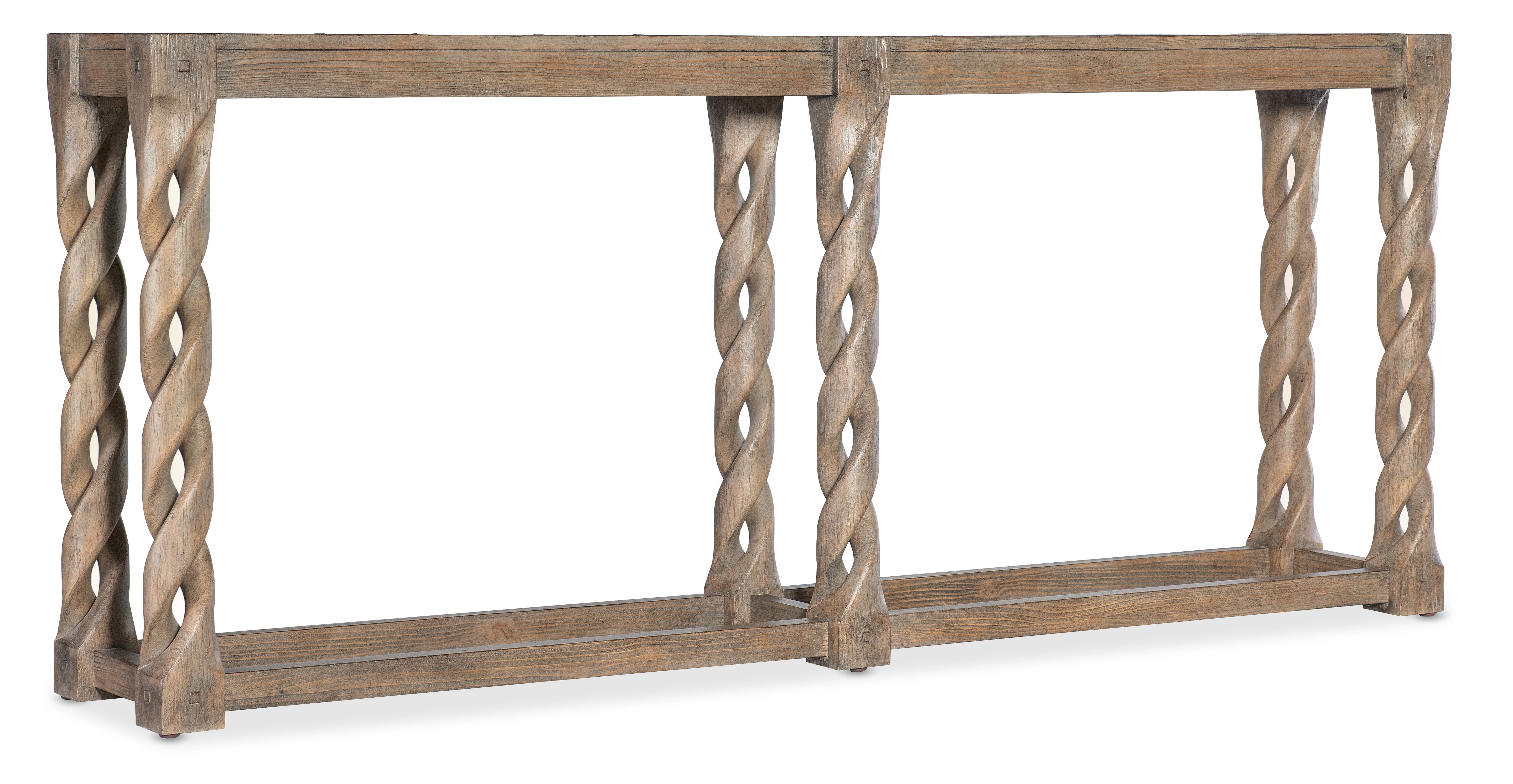 Hooker Furniture Commerce & Market Jack O'bein Long Skinny Console in Medium Wood