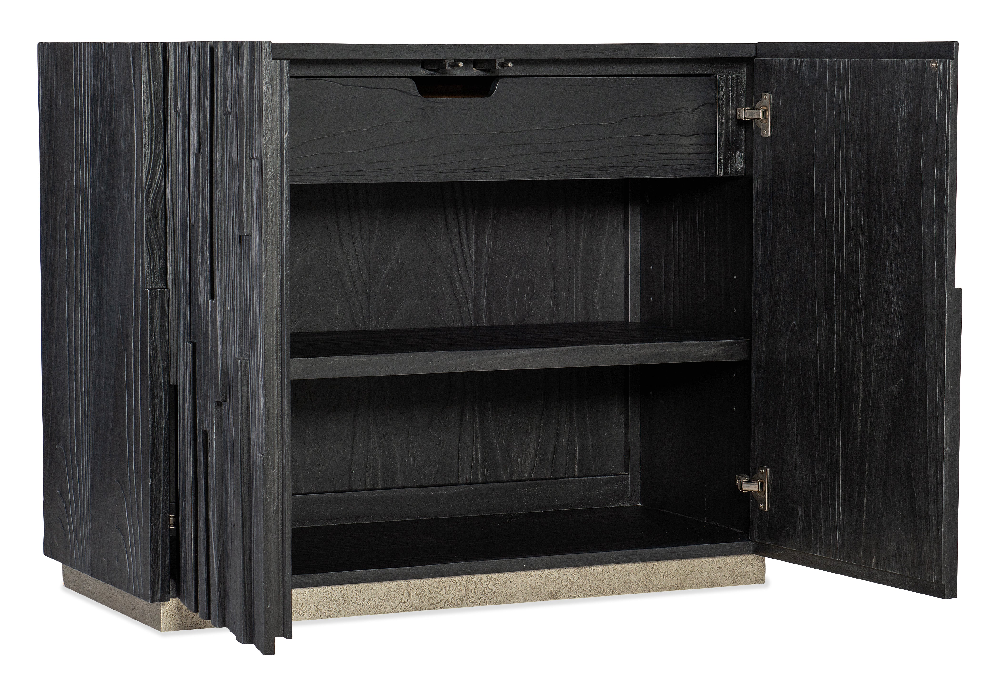 Hooker Furniture Chapman Shou Sugi Ban Accent Chest in Blacks
