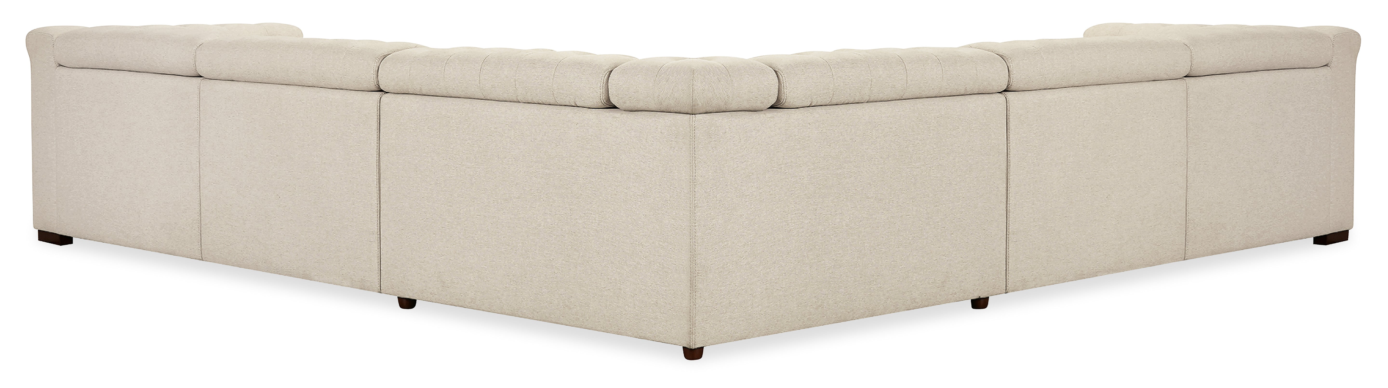 Hooker Furniture Savion Deux 5 Seat Sectional with Four Power Recliners and Six Power Headrests in Beige