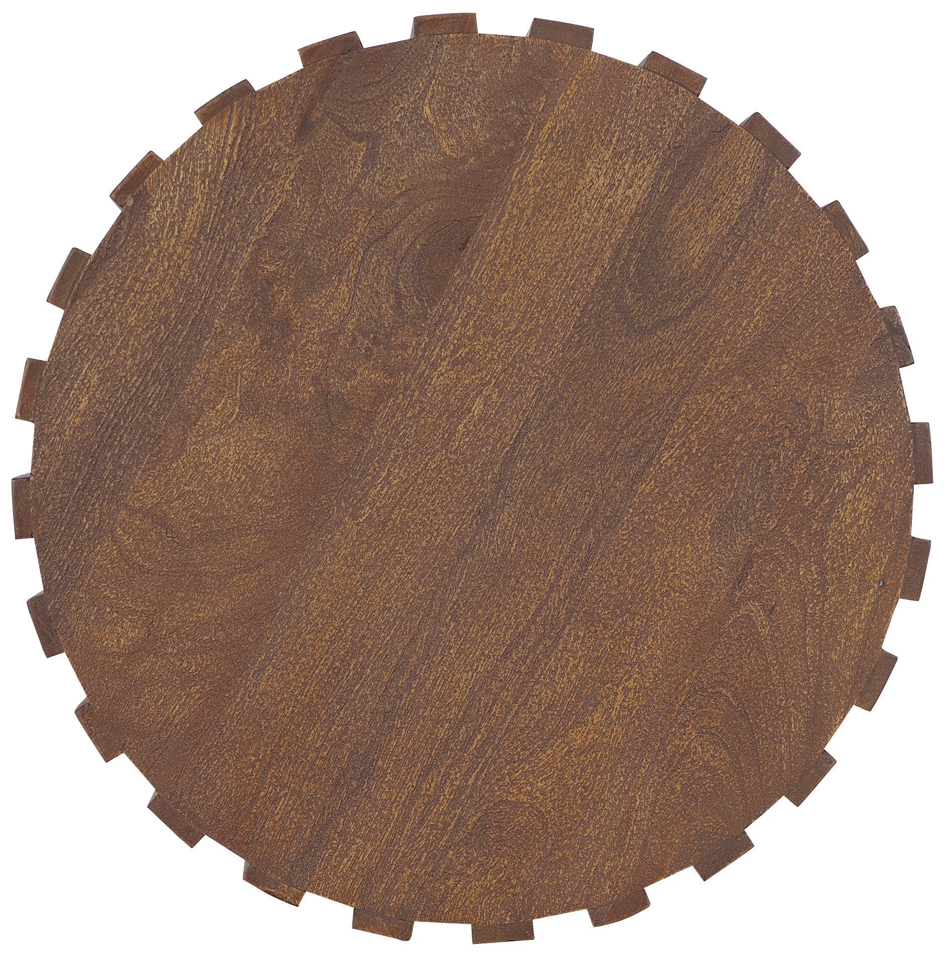 Hooker Furniture Commerce and Market Gears Round End Table in Medium Wood