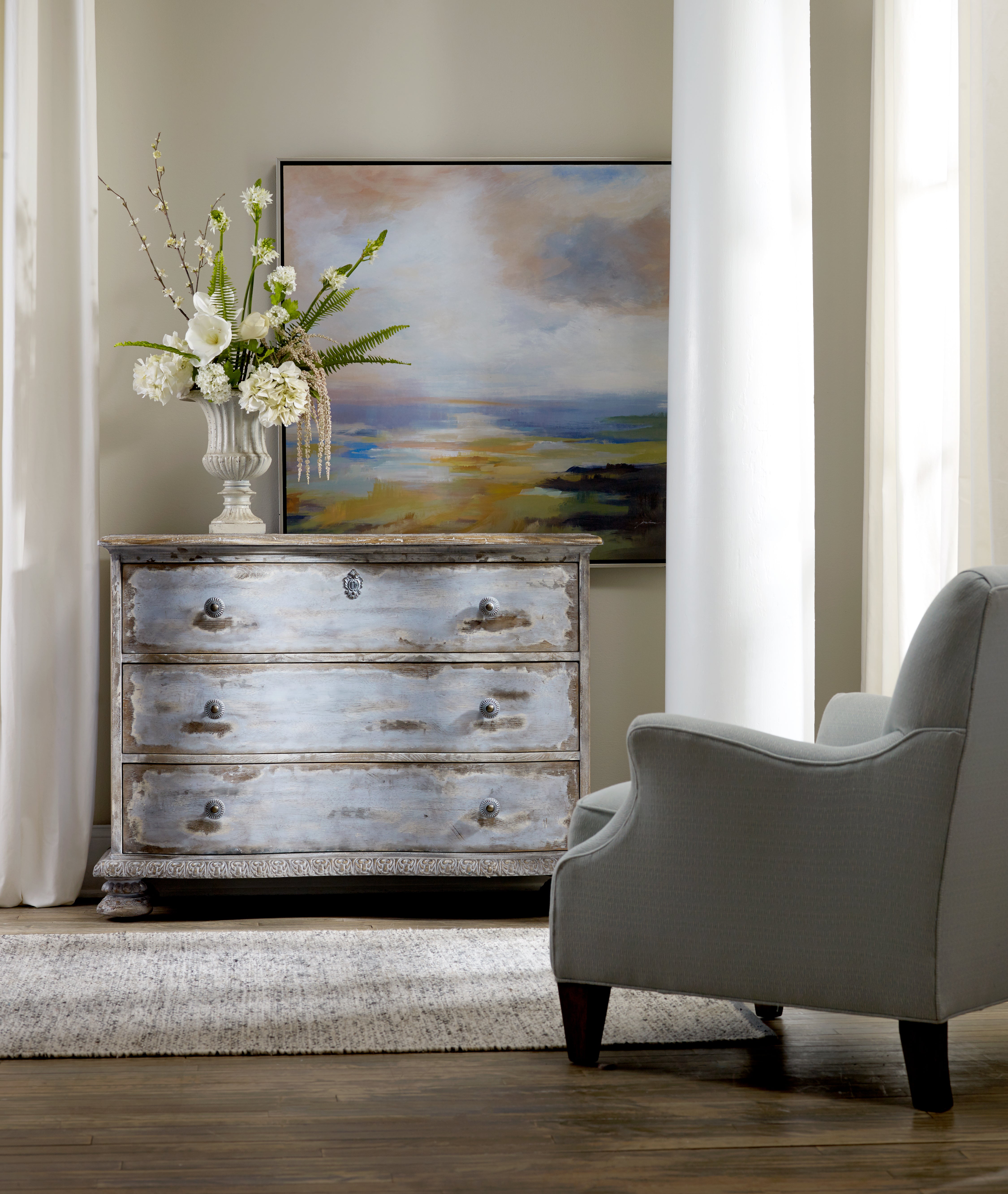 Hooker Furniture Chatelet Chest in Blues