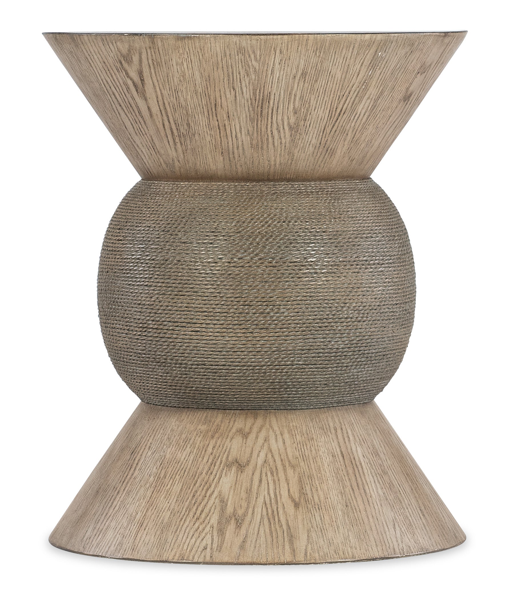 Hooker Furniture Commerce & Market Round Robin Accent Table in Light Wood