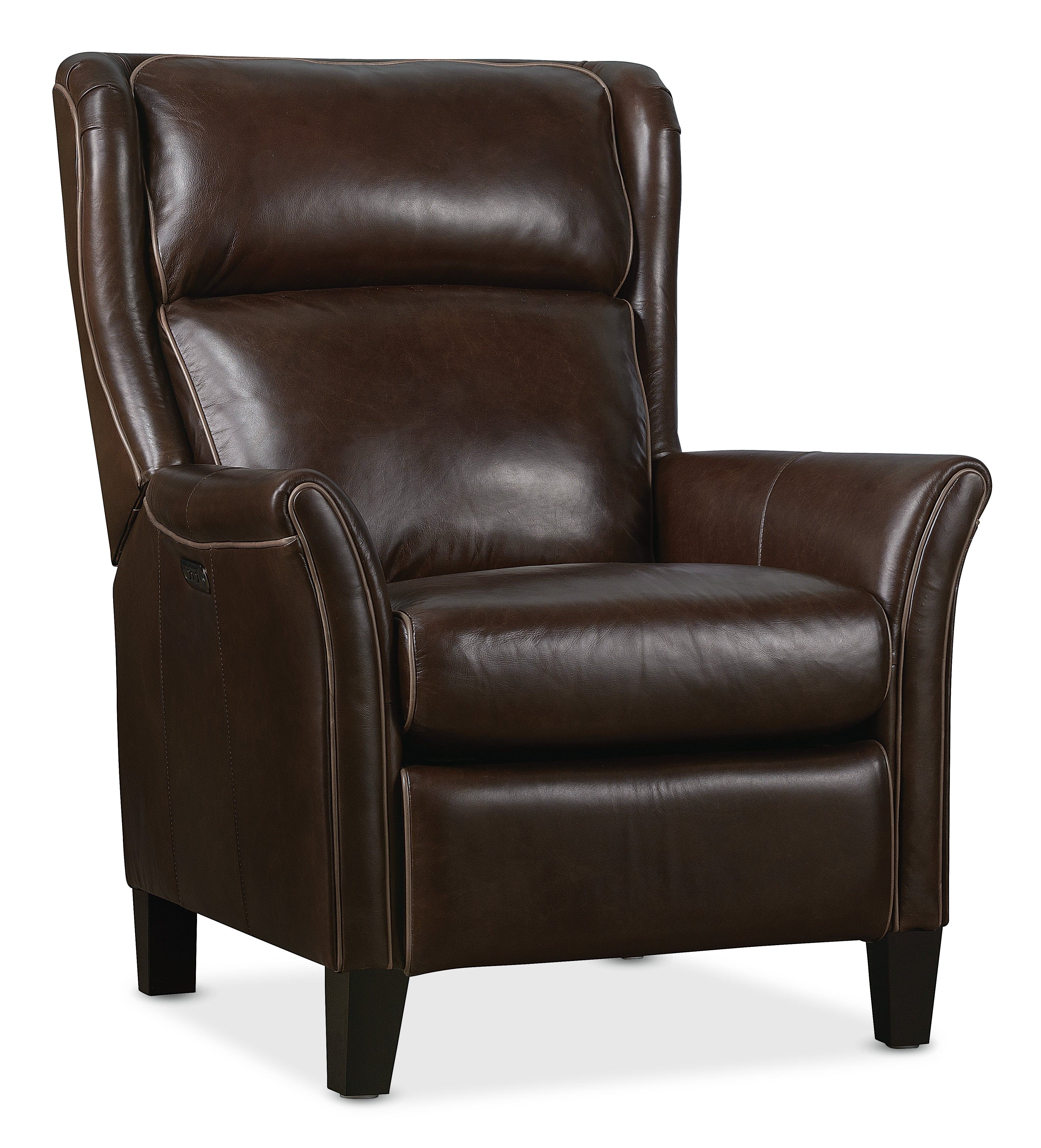Hooker Furniture Henley Power Recliner with Power Headrest in Brown