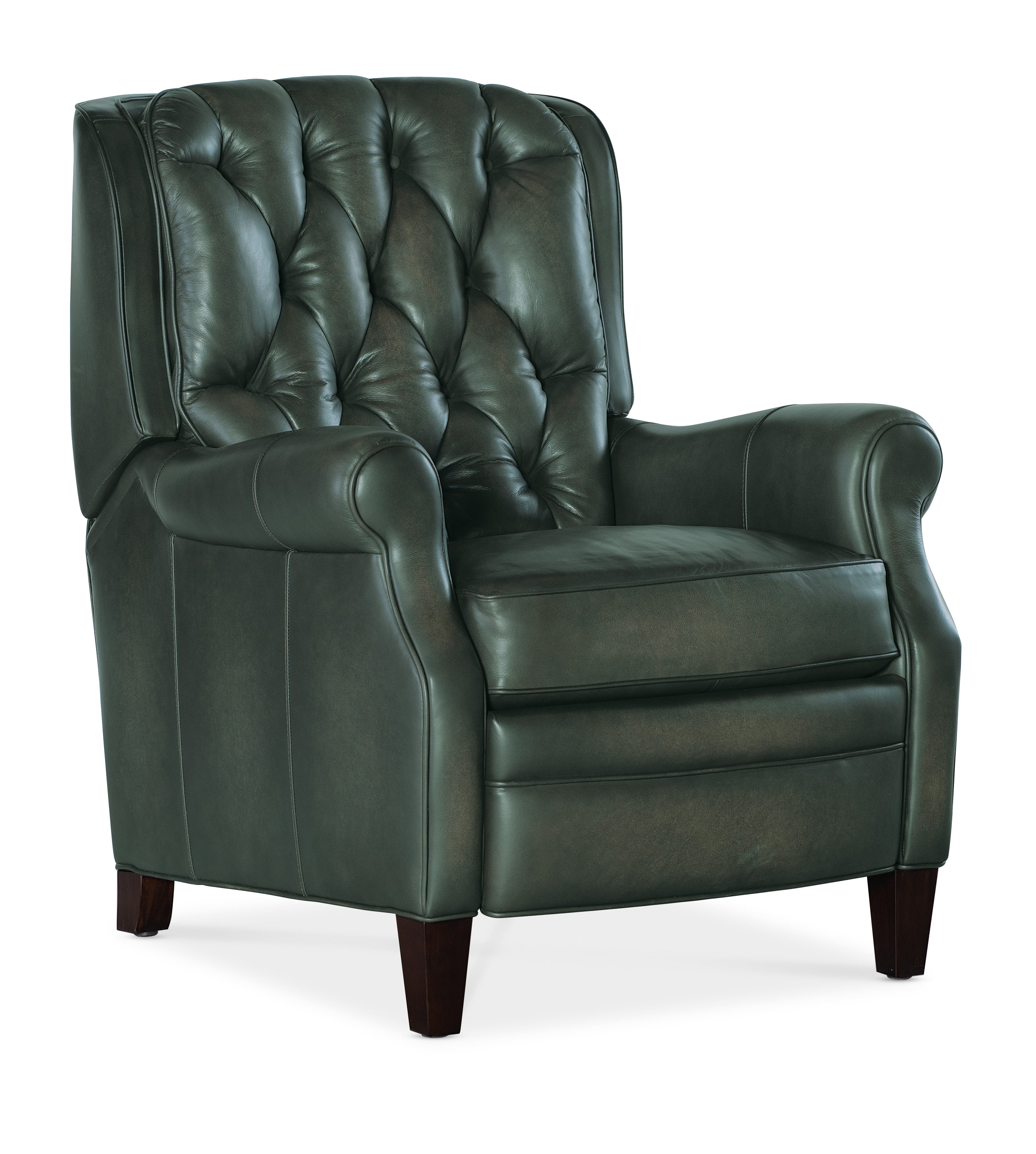 Hooker Furniture Palmer Press Back Recliner in Green
