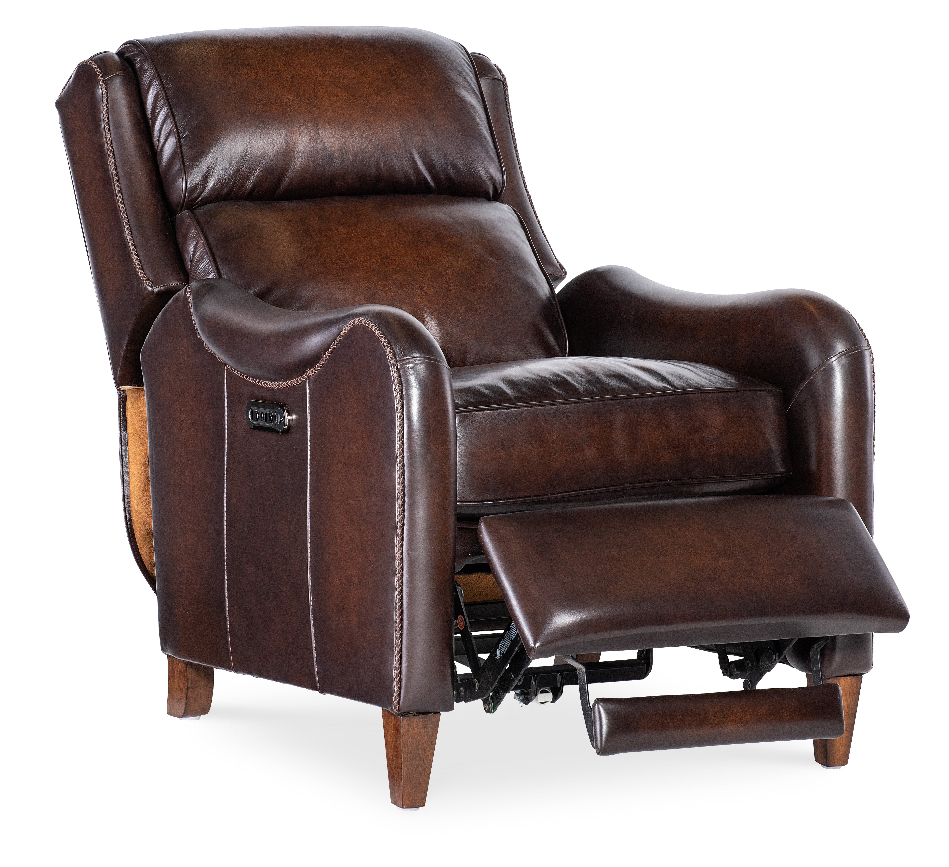 Hooker Furniture Carrington Power Recliner w/Power Headrest in Brown