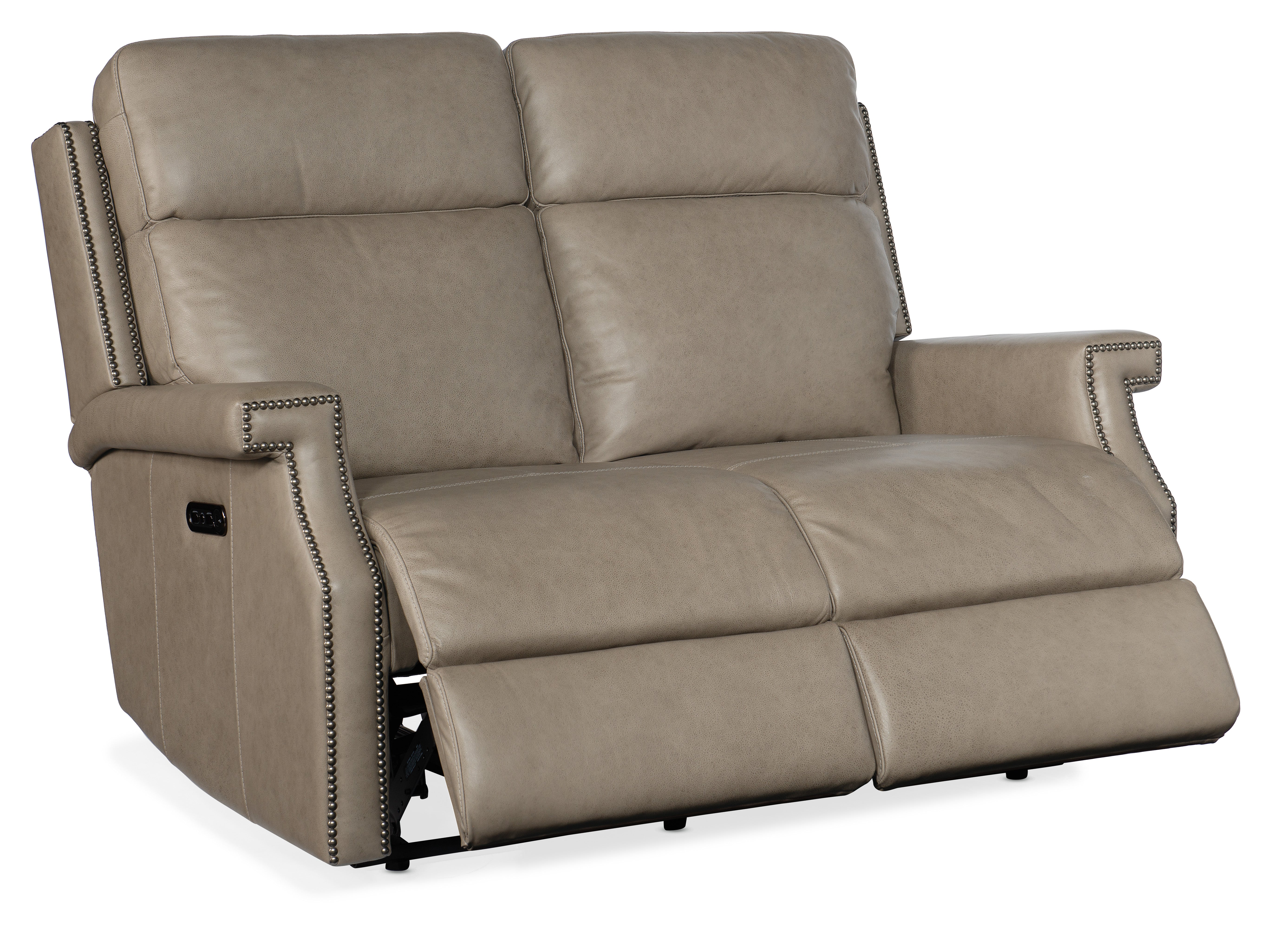 Hooker Furniture Vaughn Zero Gravity Loveseat with Power Headrest in Grey