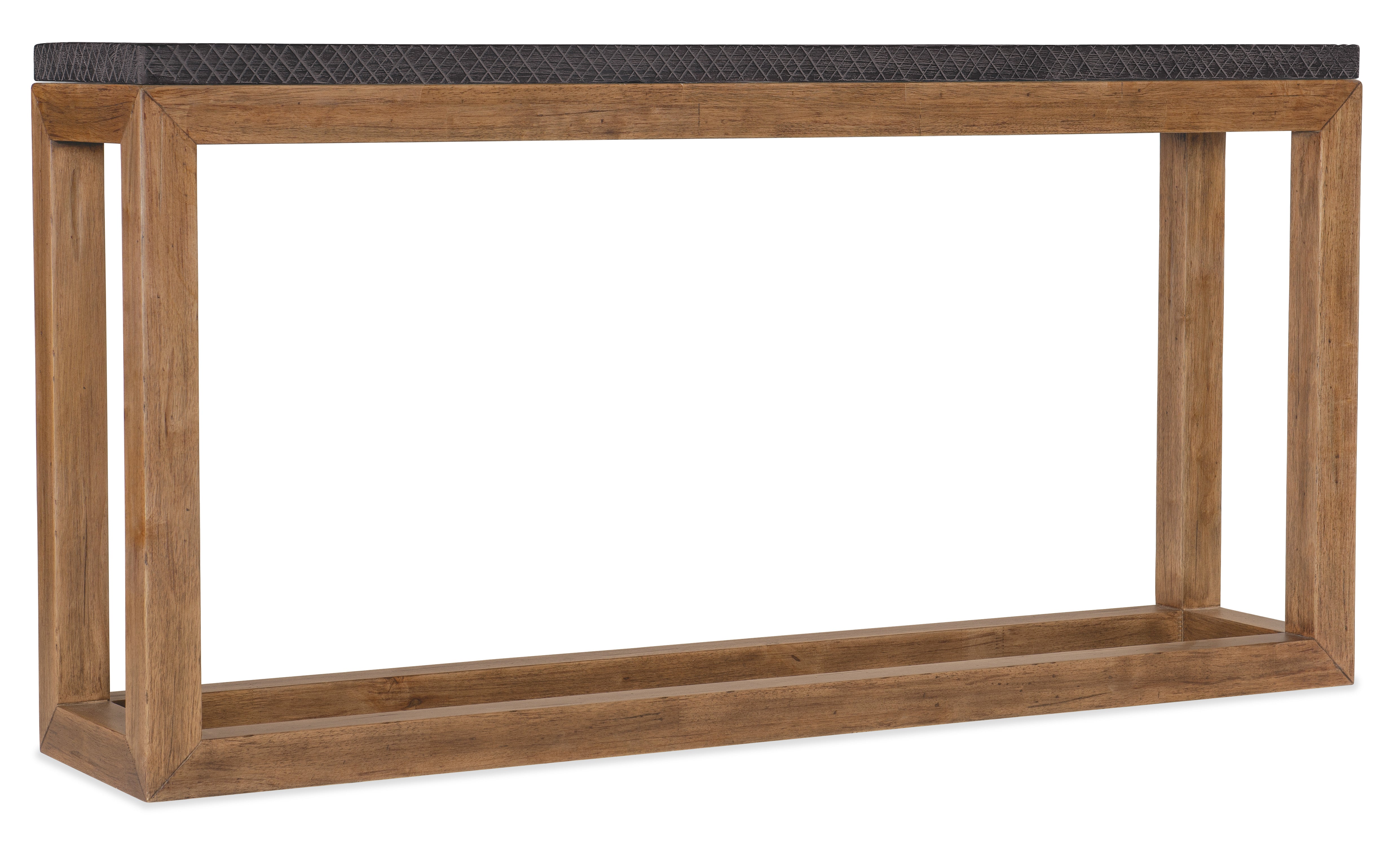 Hooker Furniture Big Sky Sofa Table in Light Brown