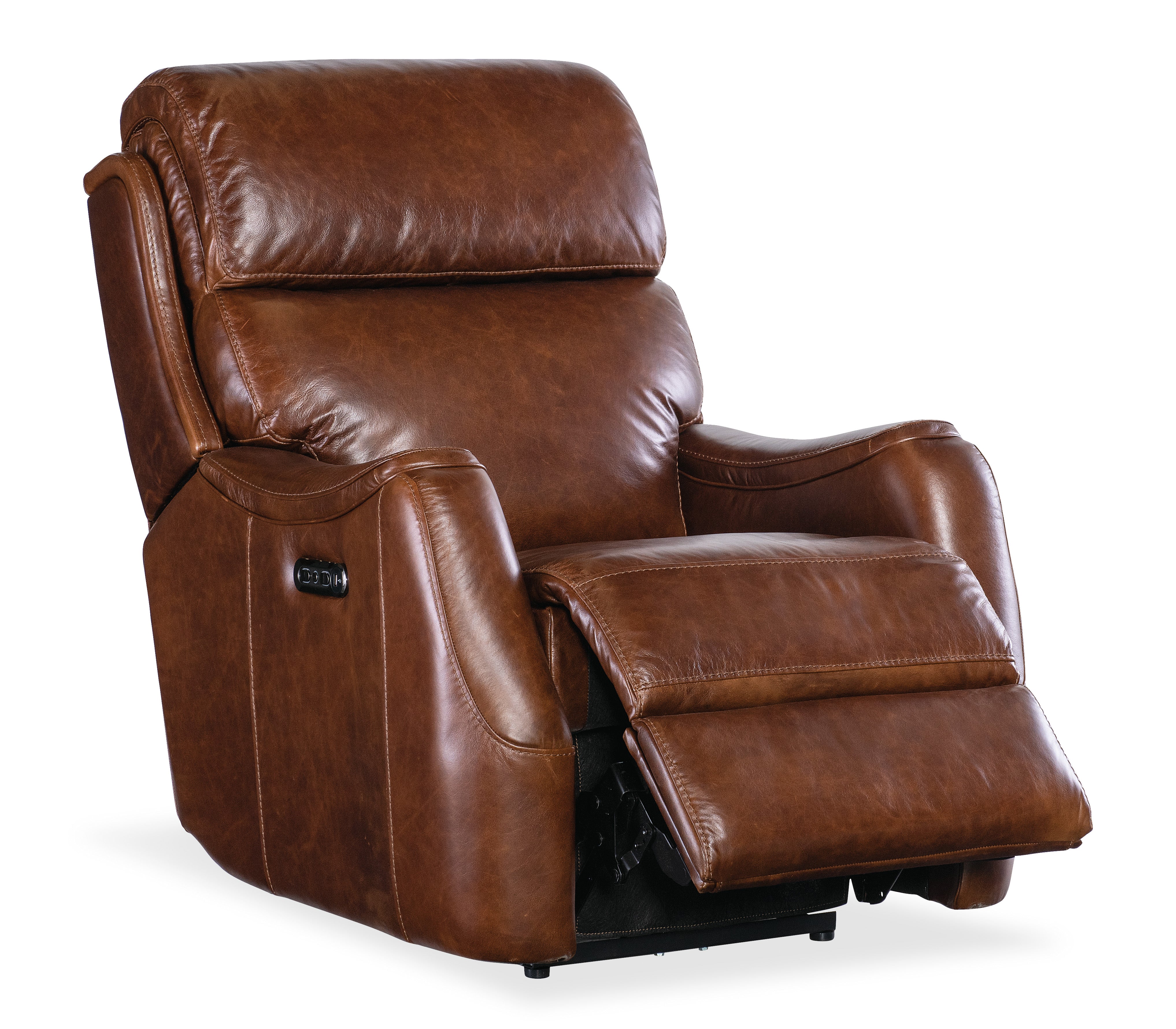 Hooker Furniture Harlan Zero Gravity Power Recliner with Power Headrest in Brown