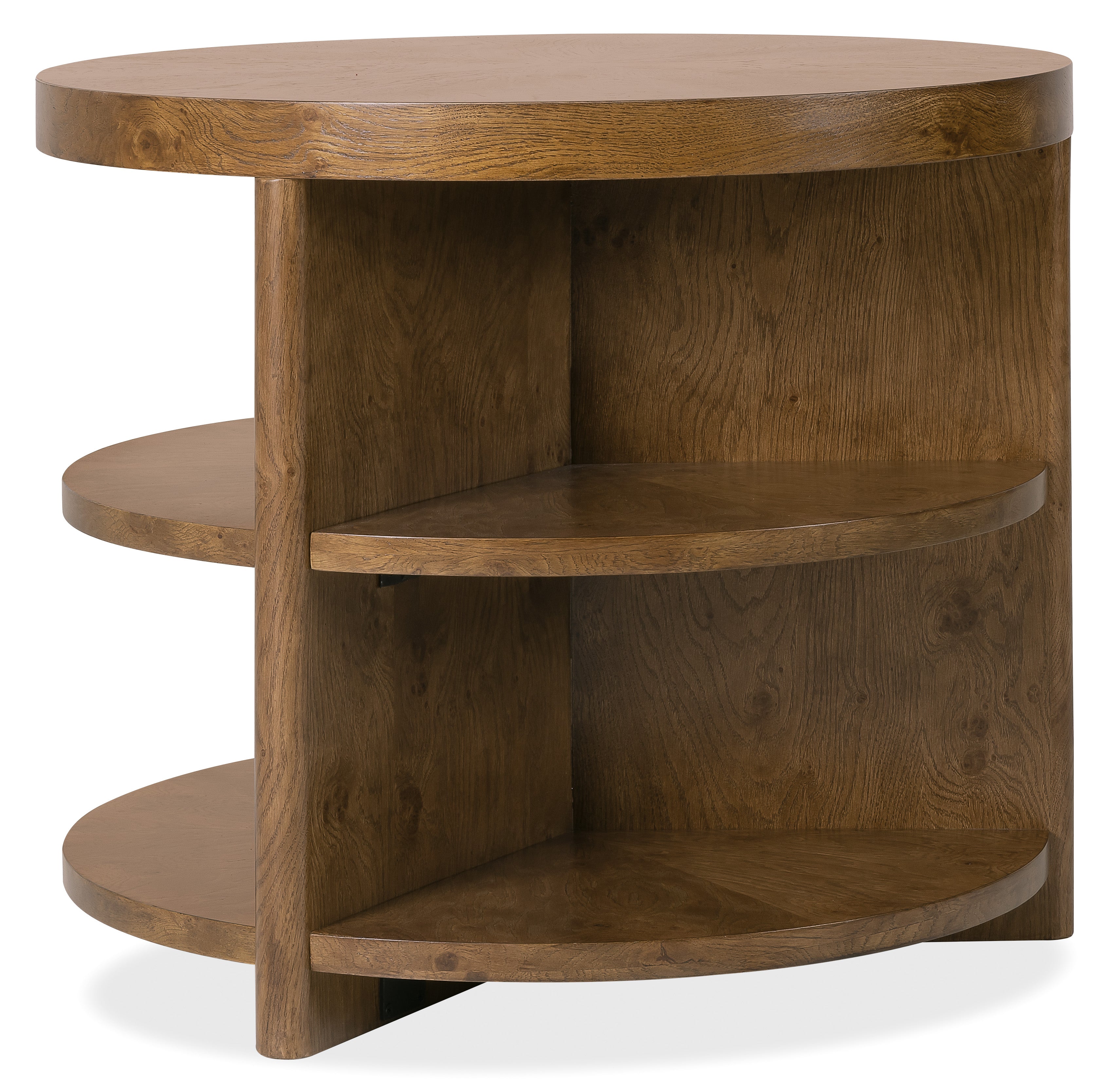 Hooker Furniture Melange Mulholland Round End Table in Medium Wood