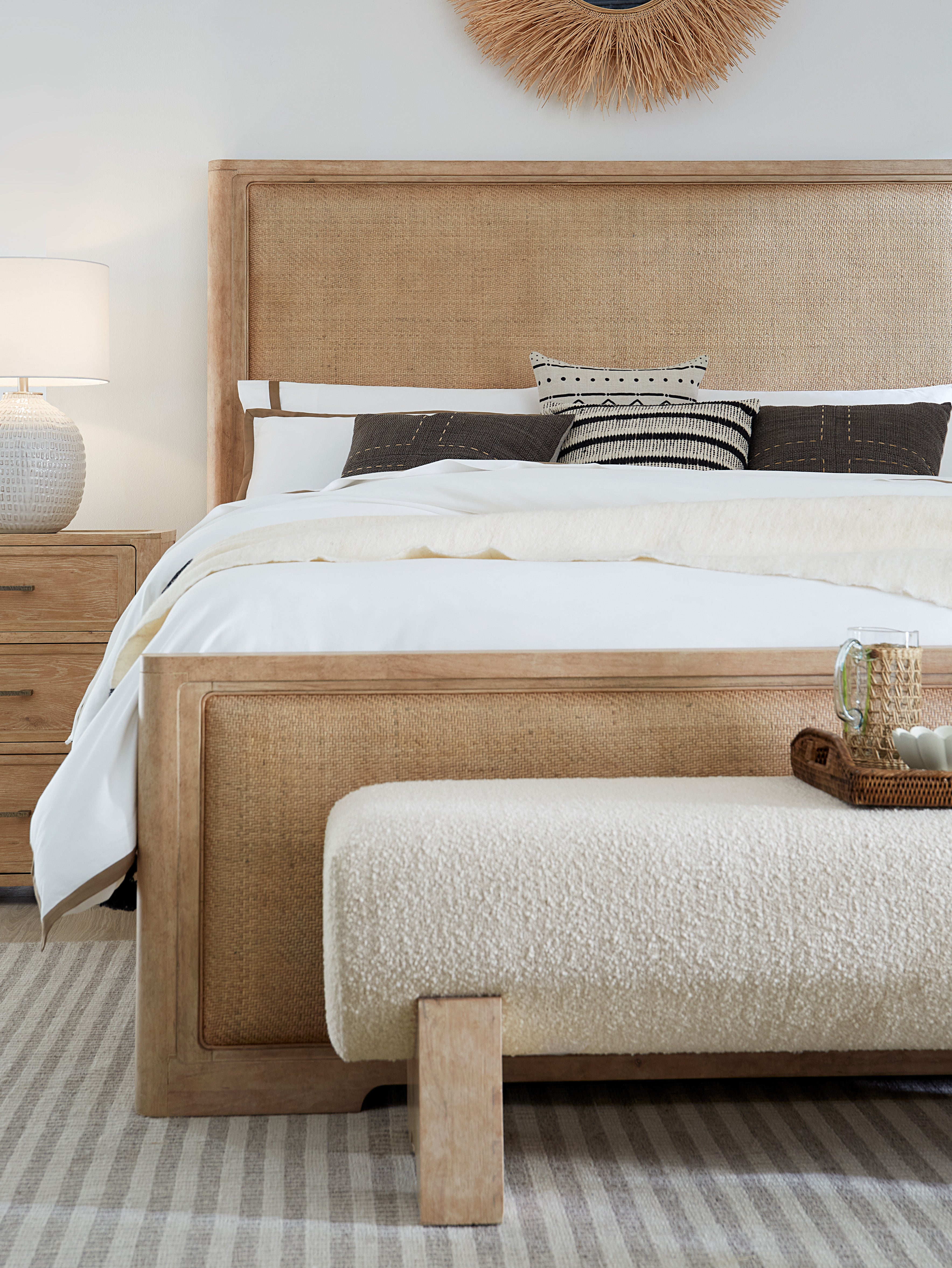 Hooker Furniture Retreat Cane Panel Bed