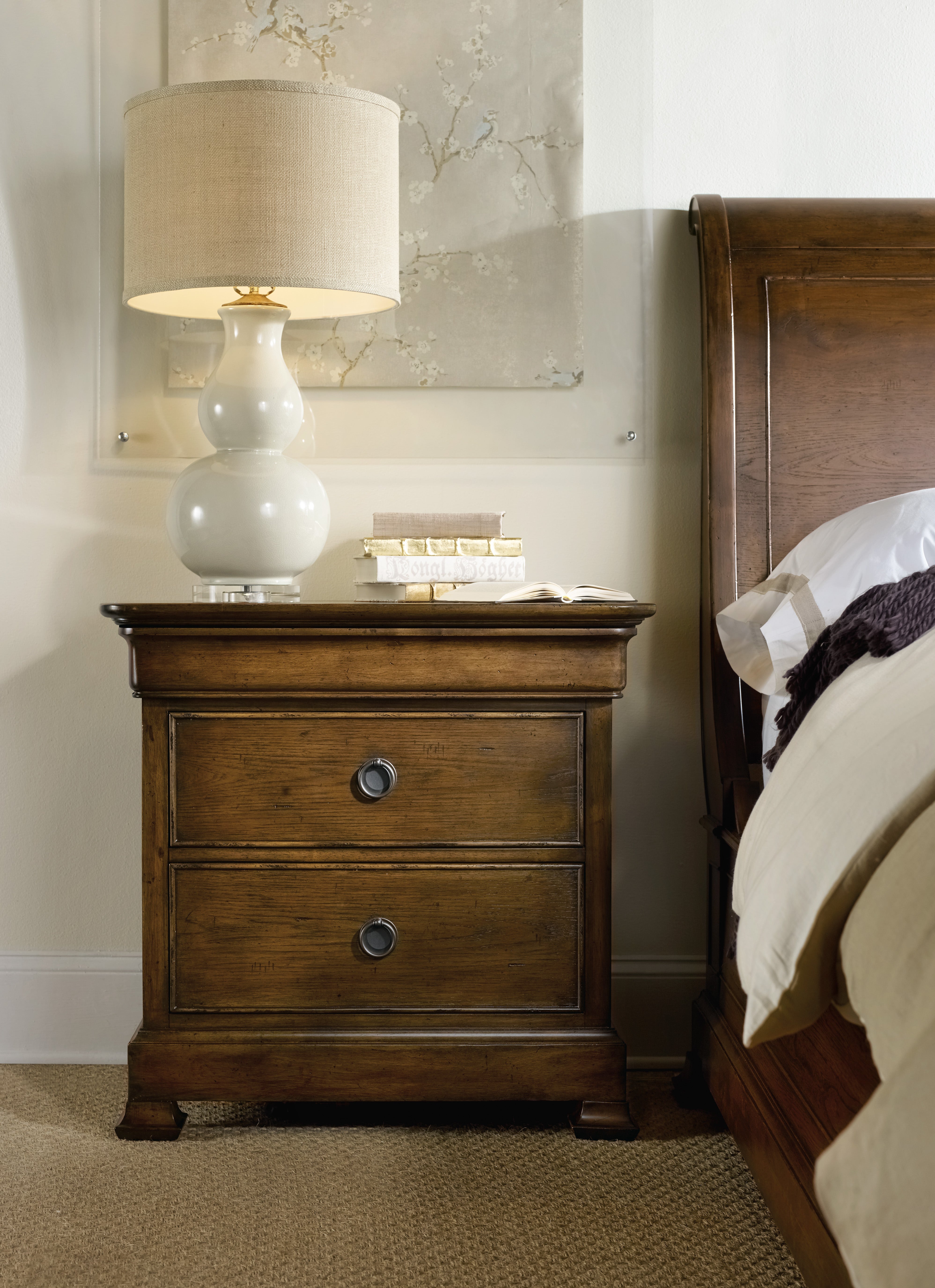 Hooker Furniture Archivist Three-Drawer Nightstand