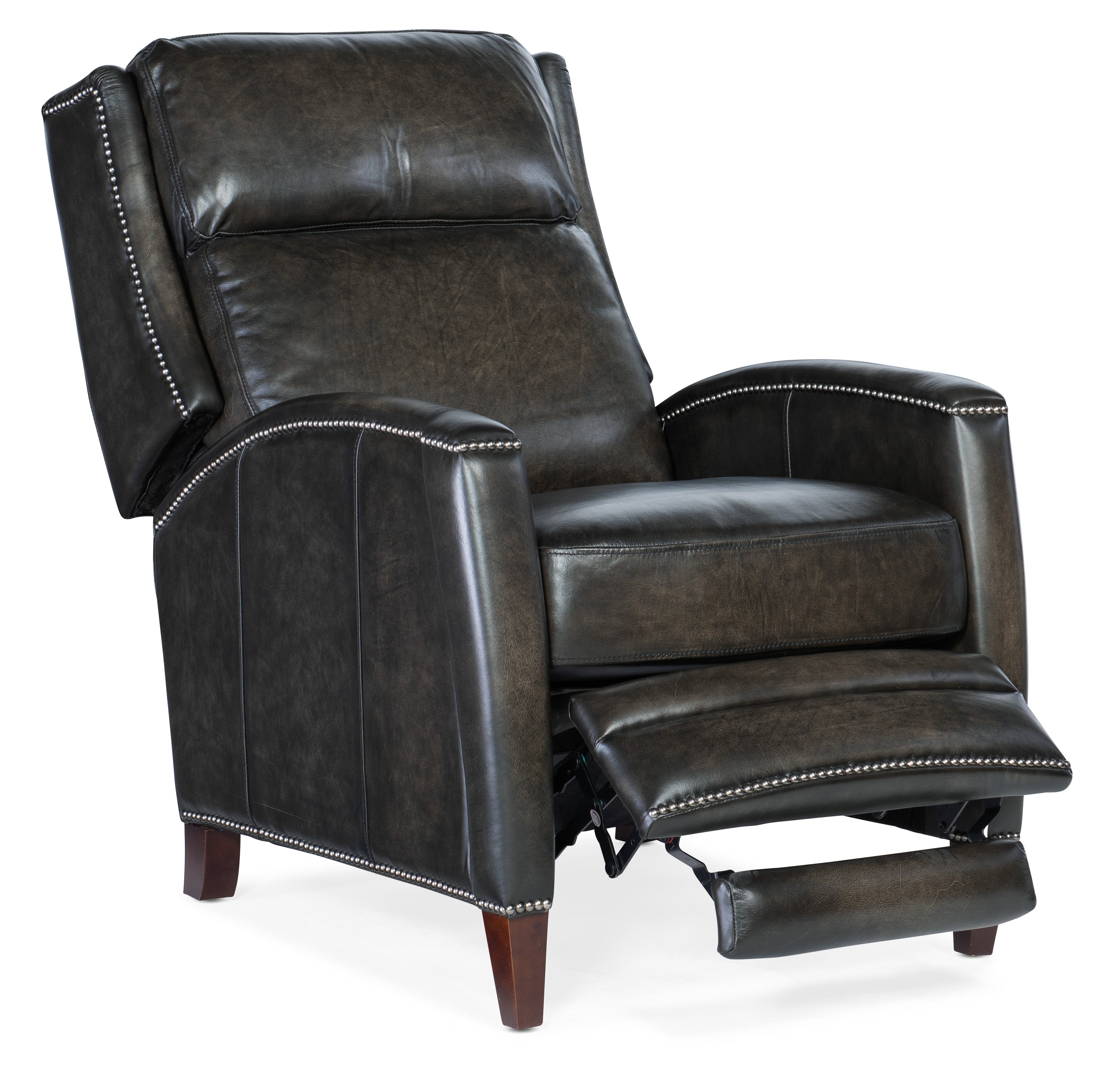 Hooker Furniture Declan Manual Push Back Recliner in Brown