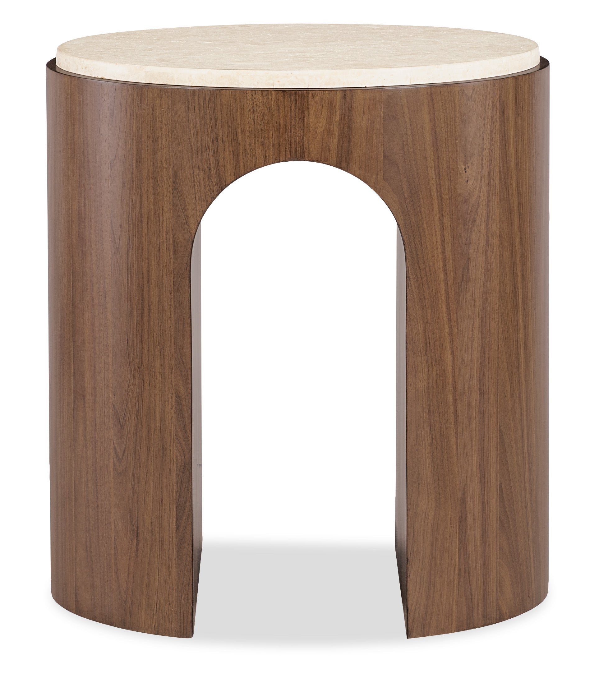 Hooker Furniture Eleana Round End Table in Medium Wood