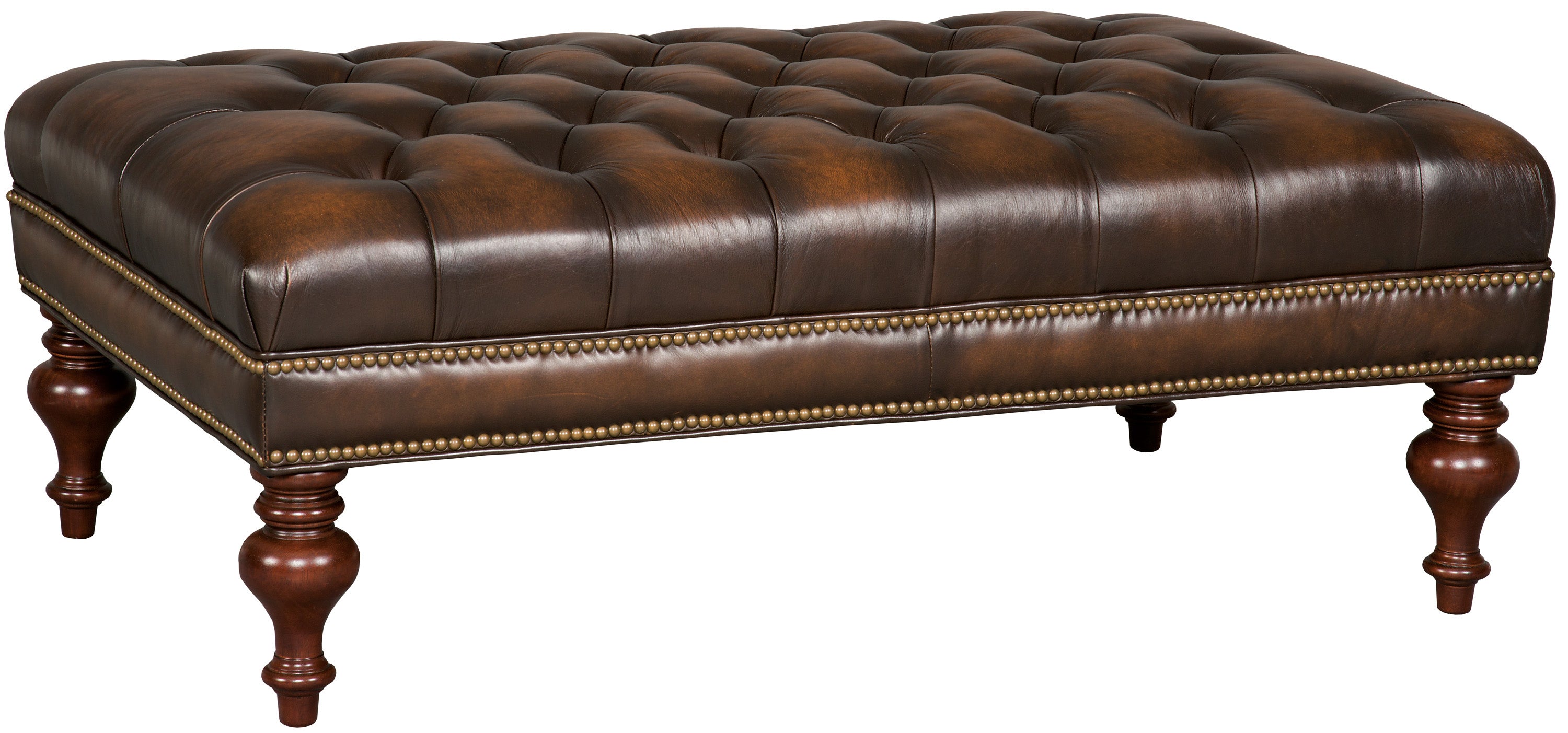 Hooker Furniture Kingley Cocktail Ottoman in Dark Brown