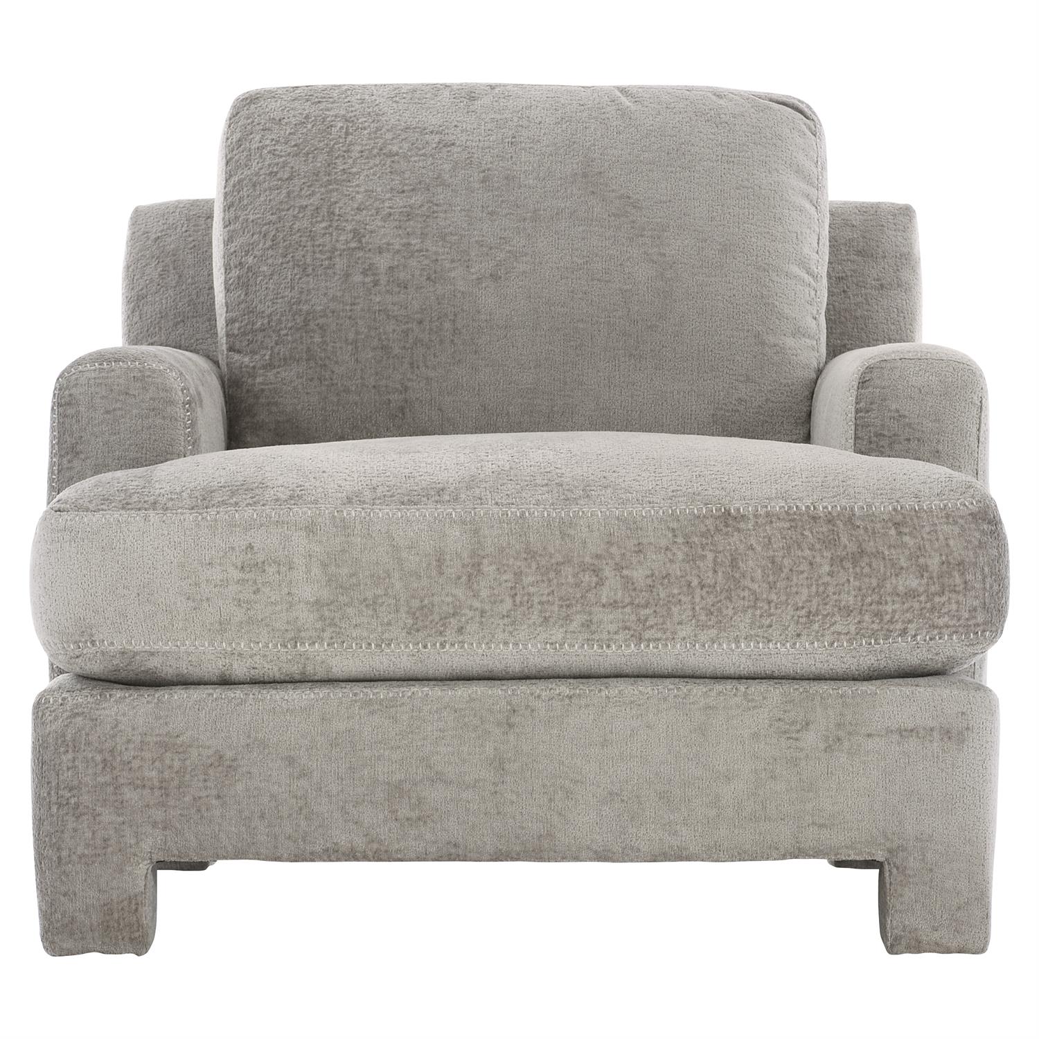 Bernhardt Furniture Plush Mily Fabric Chair in Gray