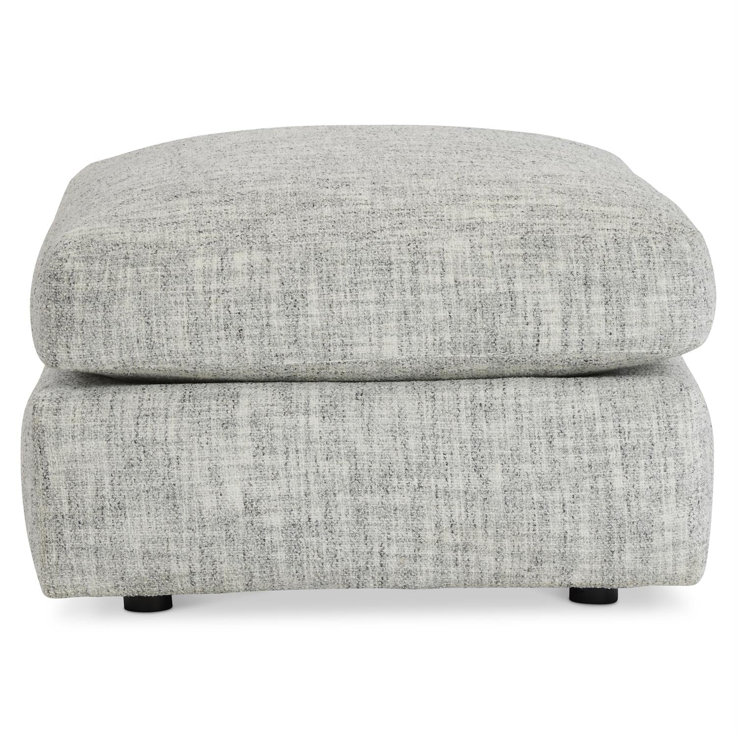 Bernhardt Furniture Plush Serena Fabric Ottoman in Walnut