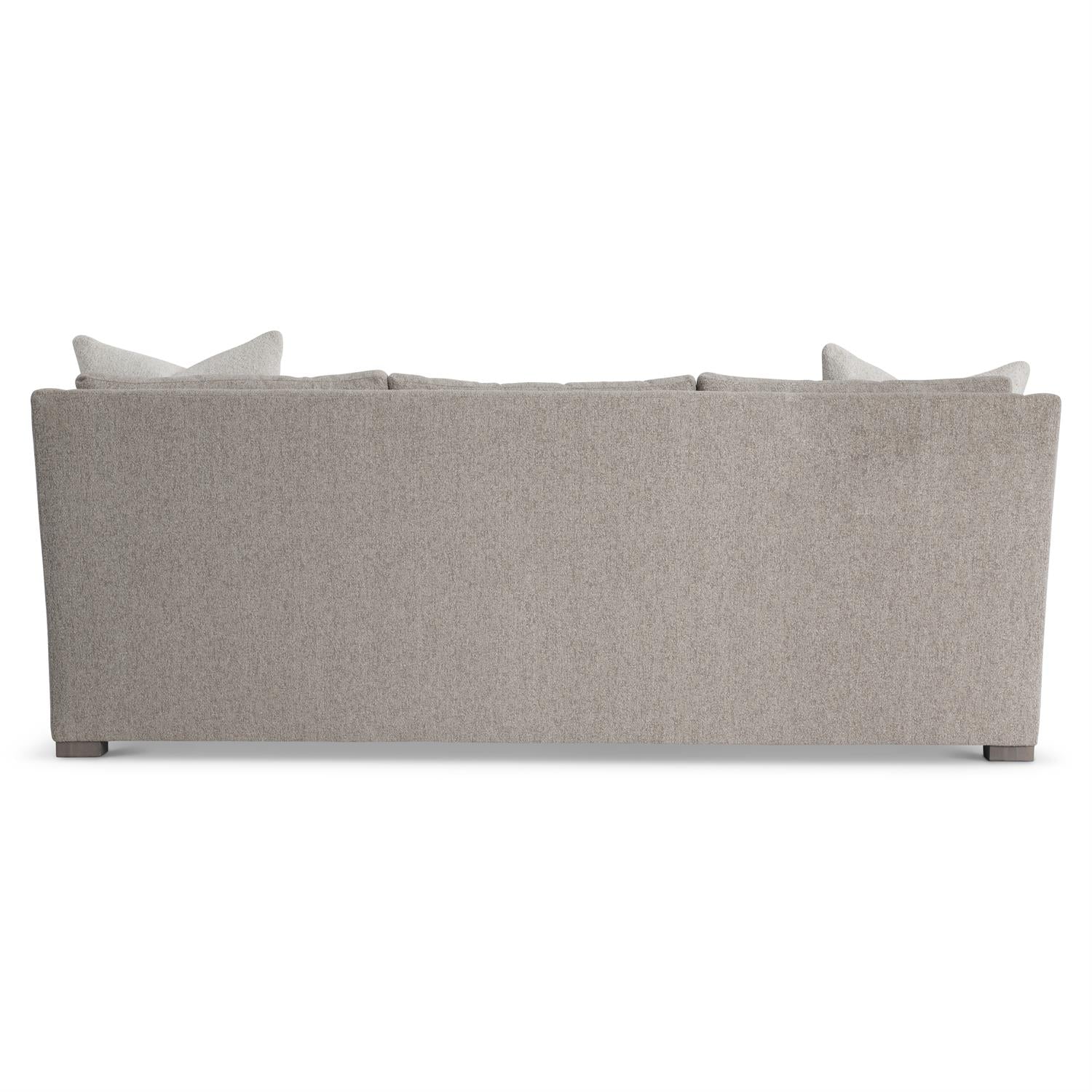 Bernhardt Furniture Plush Ventura Fabric Sofa in Aged Grey