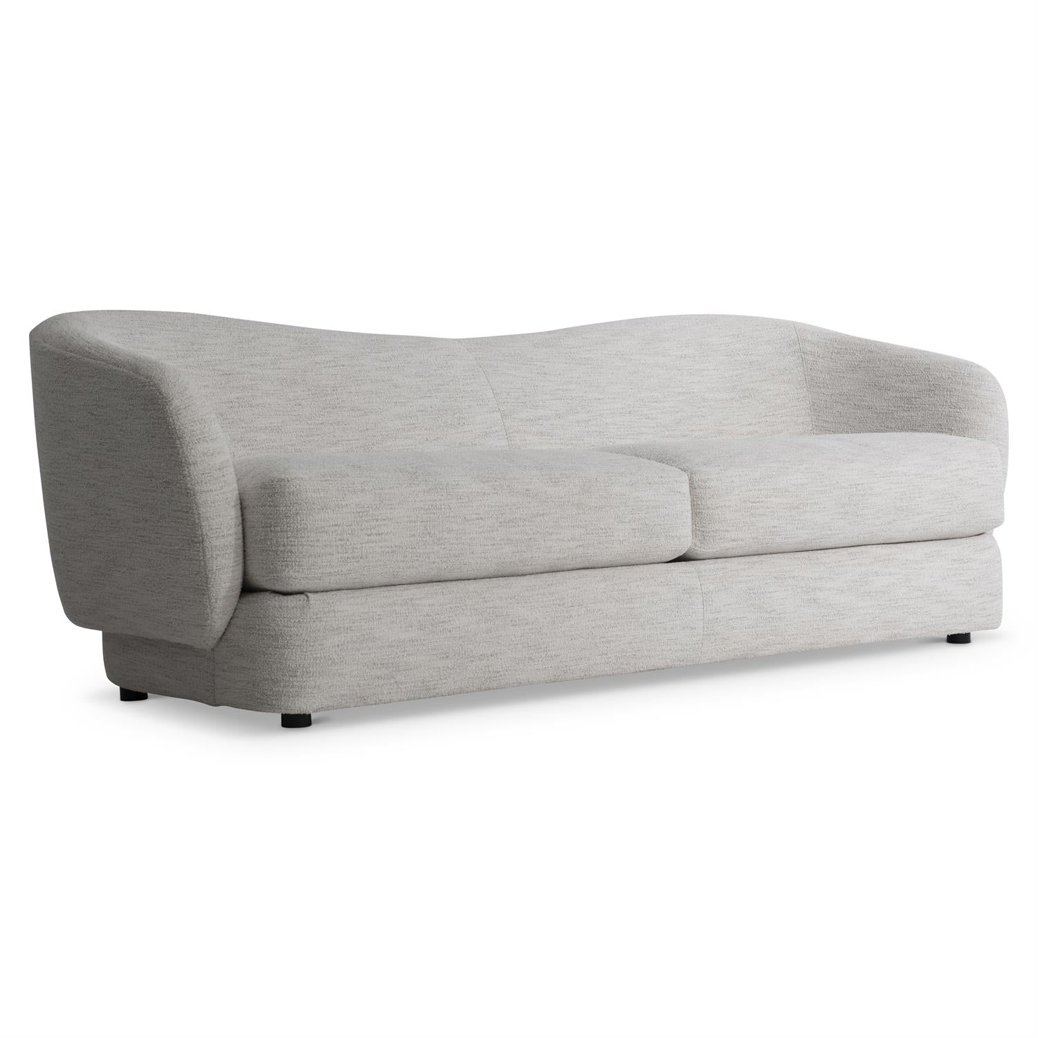 Bernhardt Furniture Plush Margot Fabric Sofa in Noir