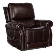 Hooker Furniture Eisley Power Recliner with Power Headrest, Lumbar & Lift in Dark Brown