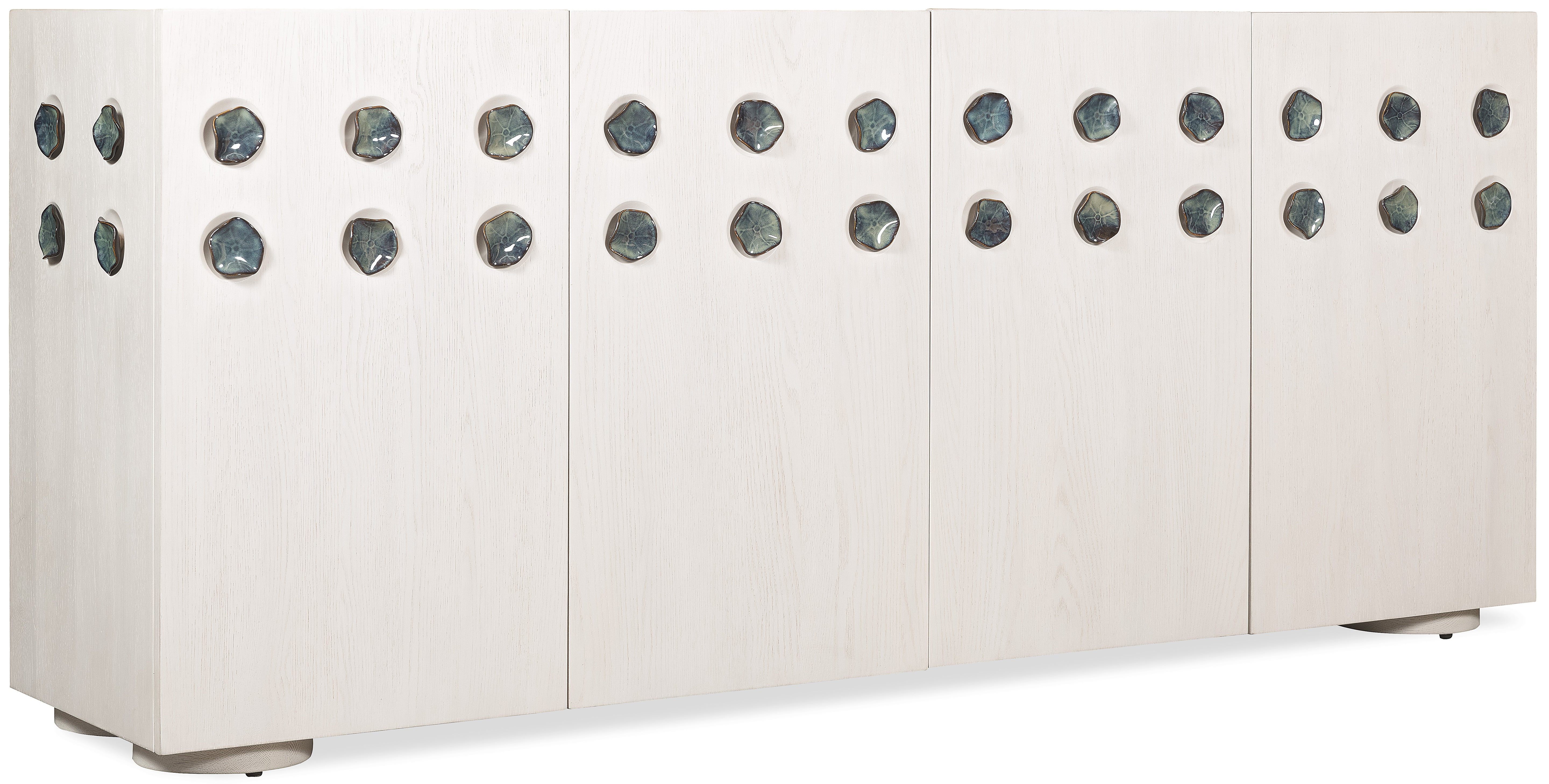 Hooker Furniture Commerce and Market Pilea Entertainment Credenza in Whites/Creams/Beiges