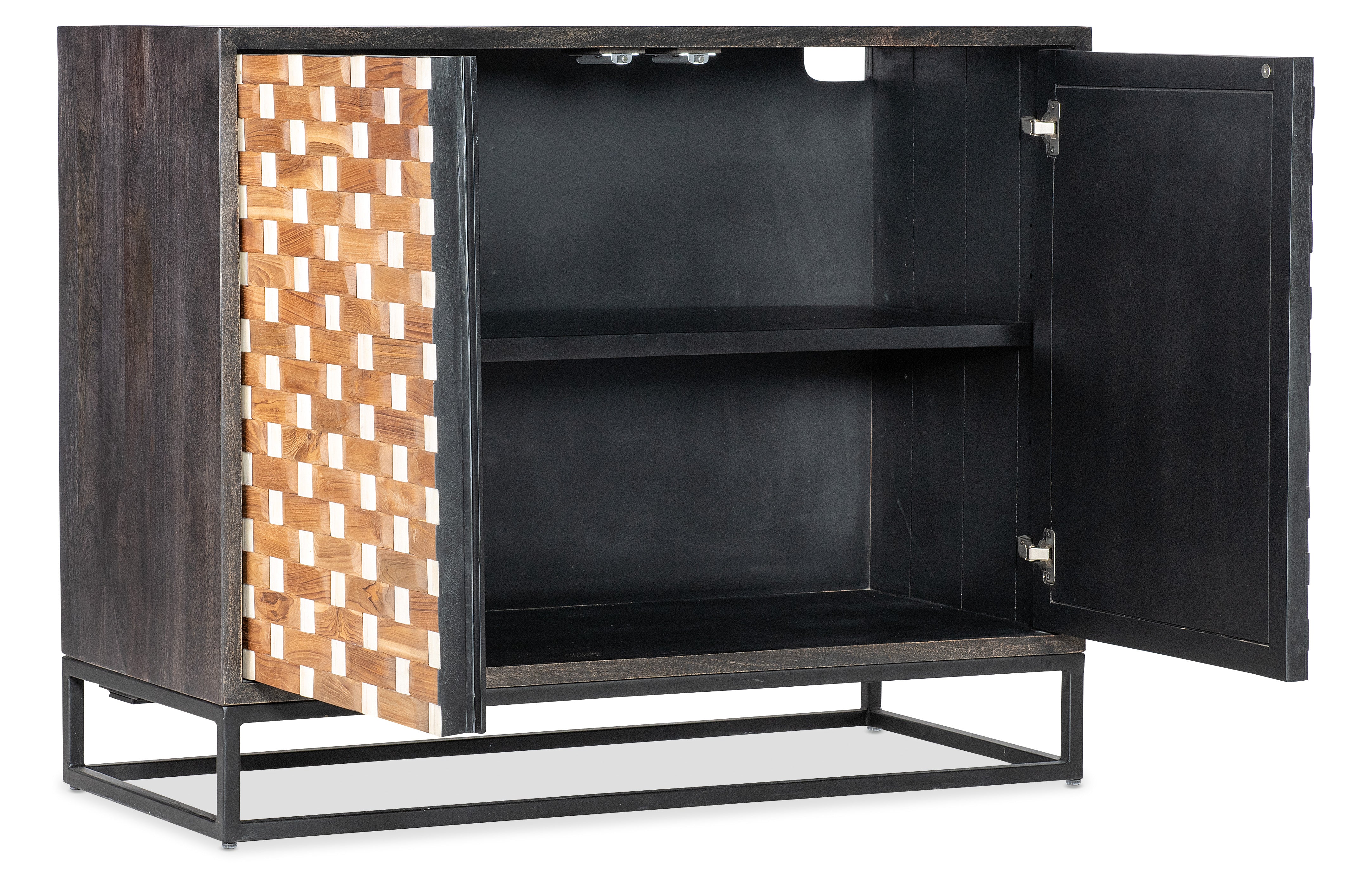 Hooker Furniture Commerce and Market Weaver 2-Door Accent Chest in Blacks
