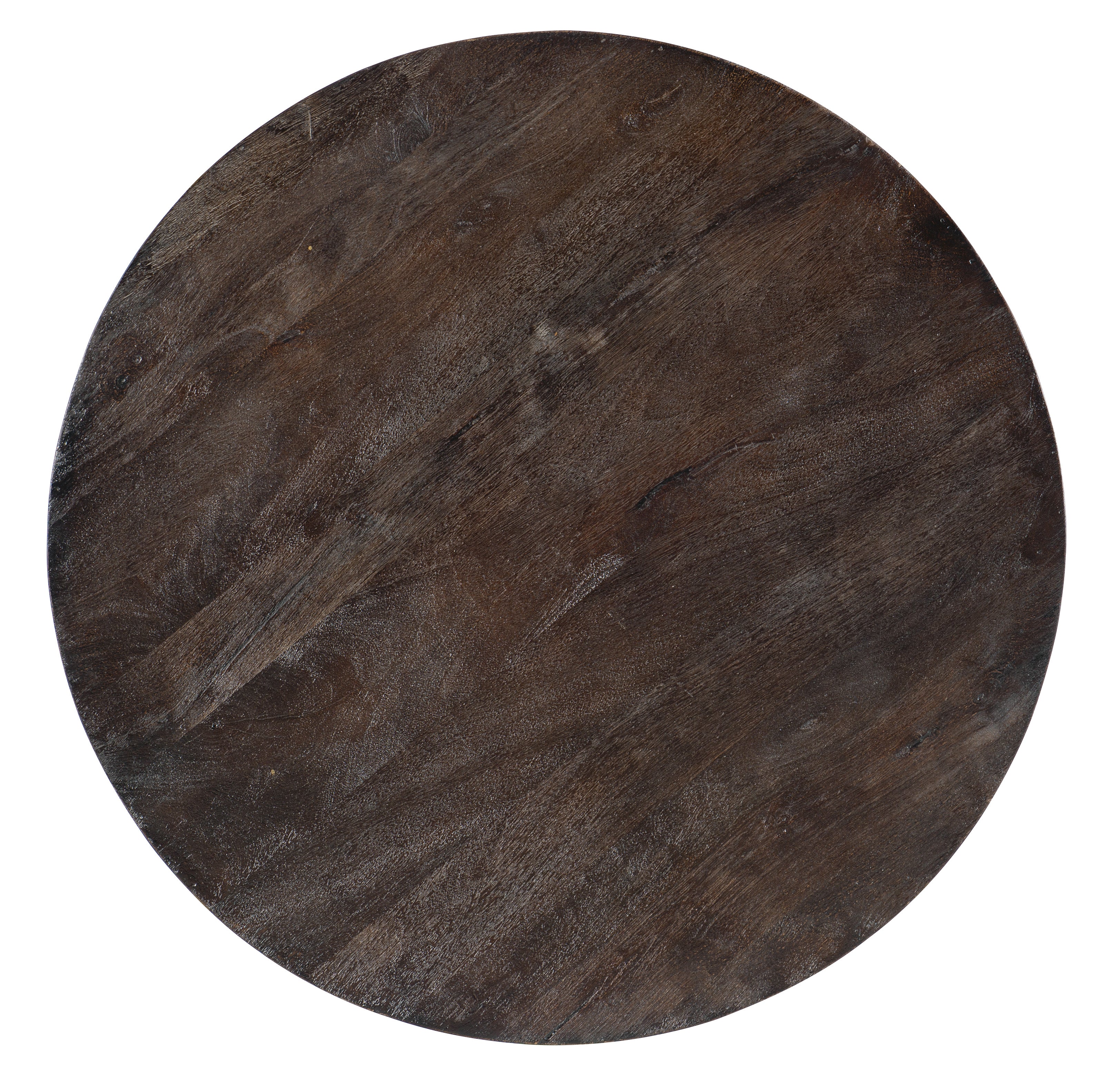 Hooker Furniture Commerce & Market Carved Round Cocktail Table in Dark Brown