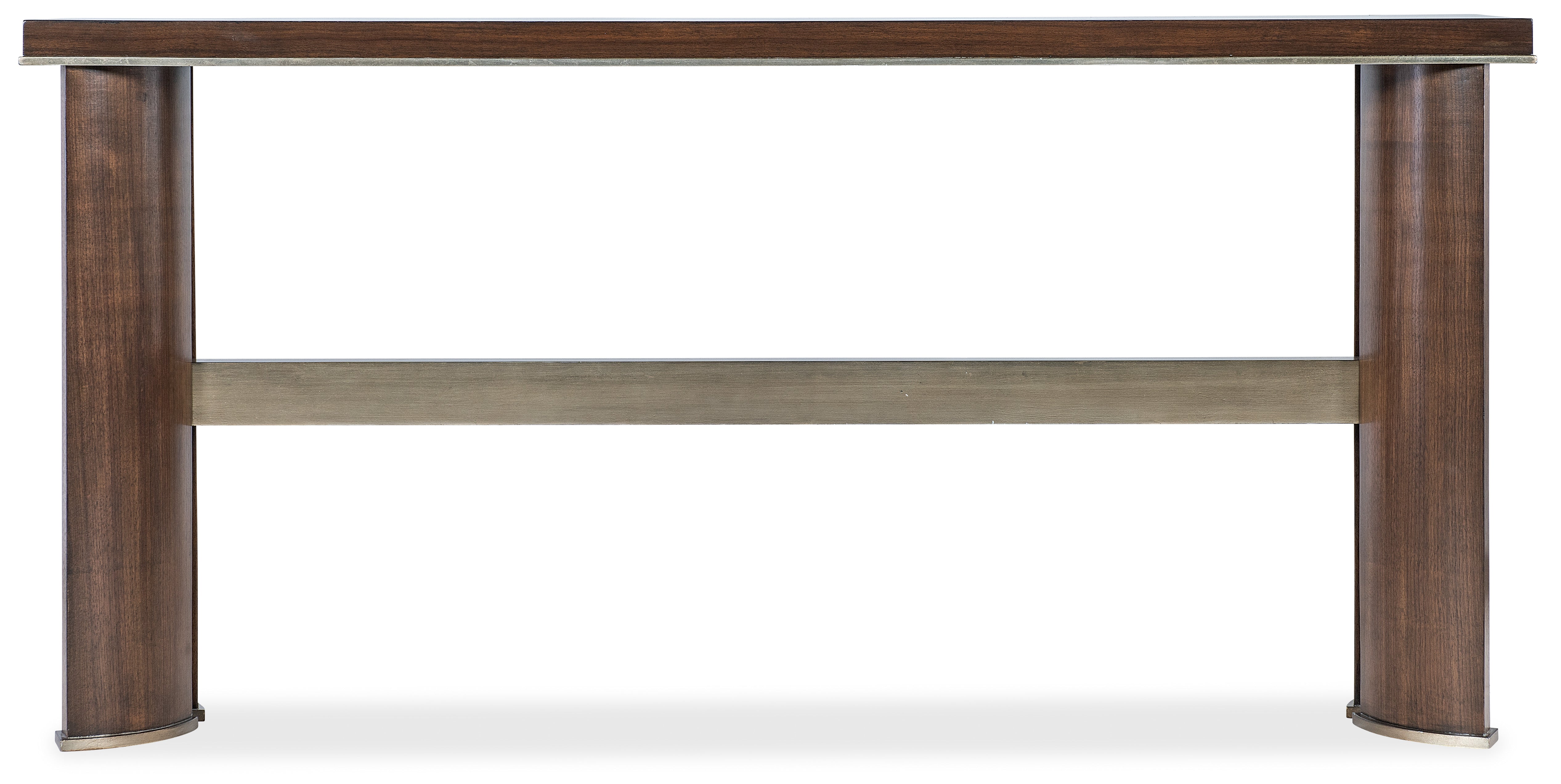 Hooker Furniture Melange Contours Console in Dark Wood