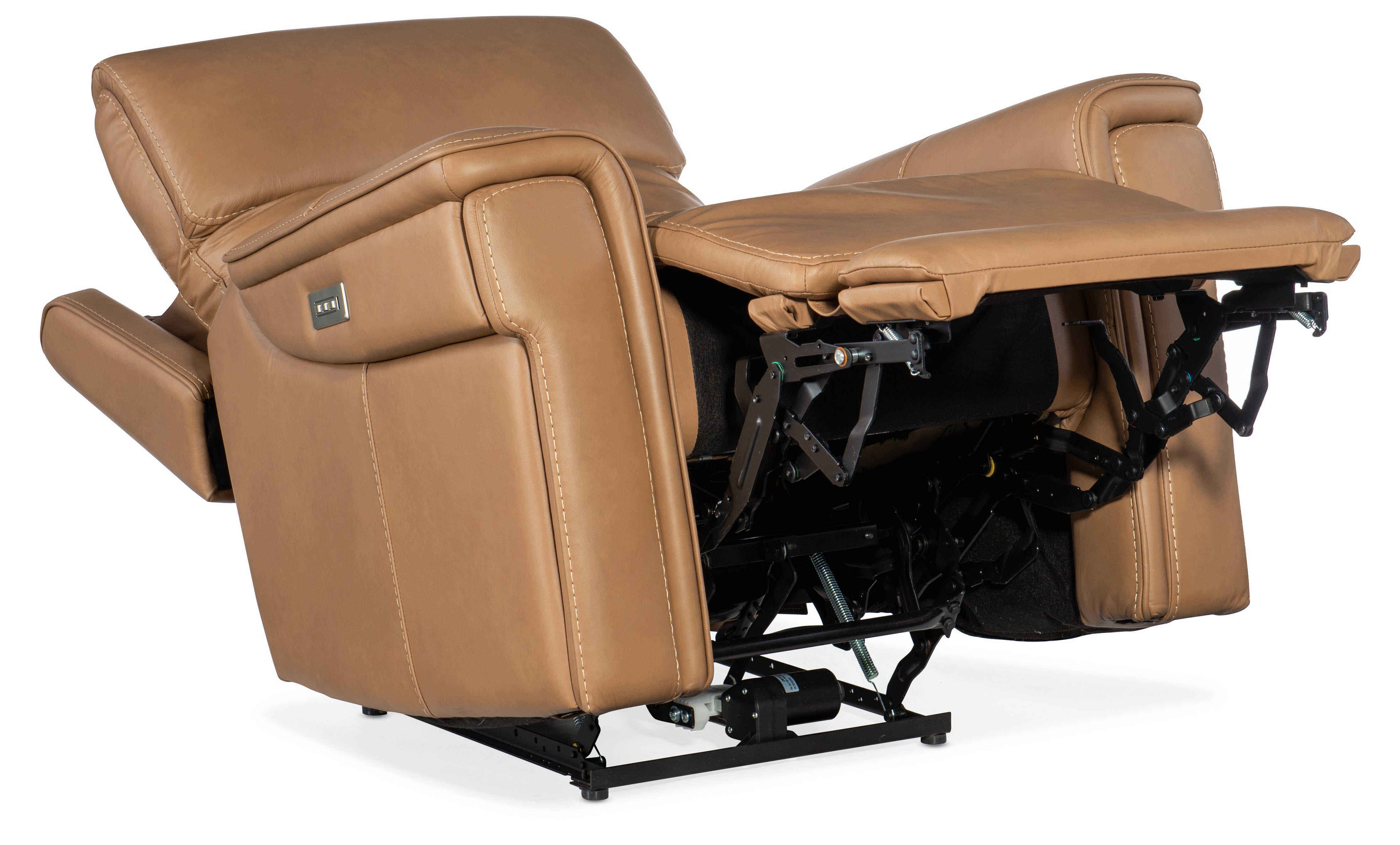 Hooker Furniture Lyra Zero Gravity Power Recliner with Power Headrest and Lumbar in Light Brown