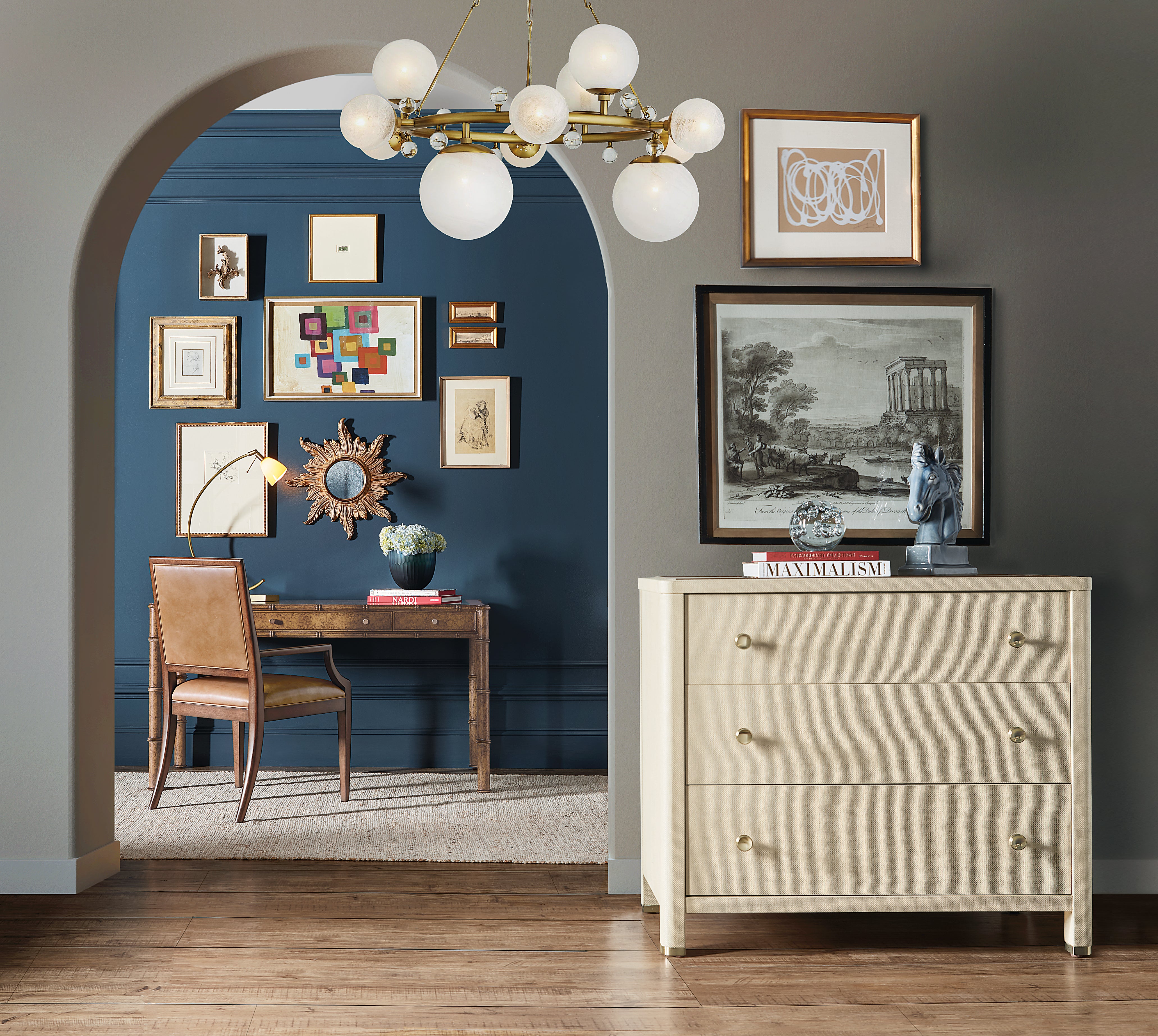 Hooker Furniture Archives leather Arm Chair