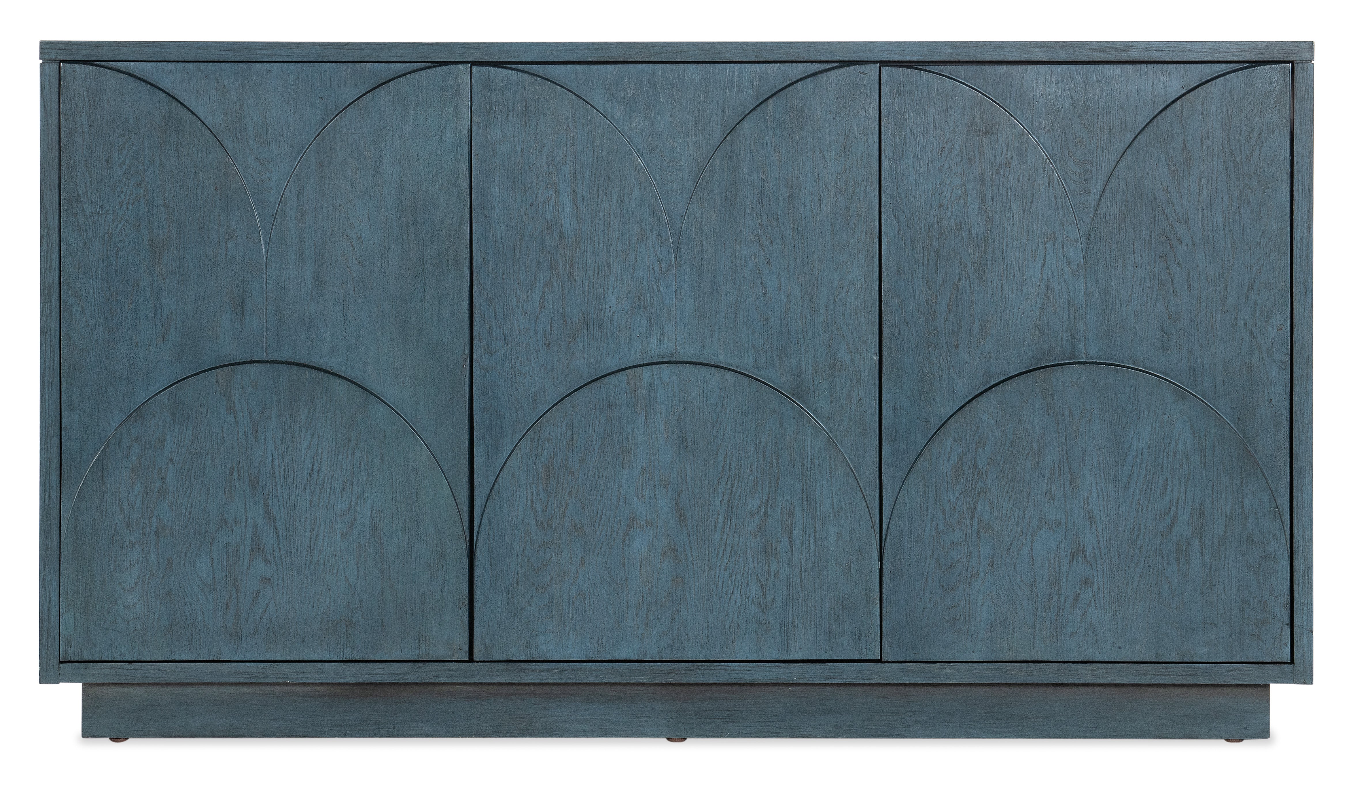 Hooker Furniture Melange Round Valley Three Door Entertainment Credenza in Blue