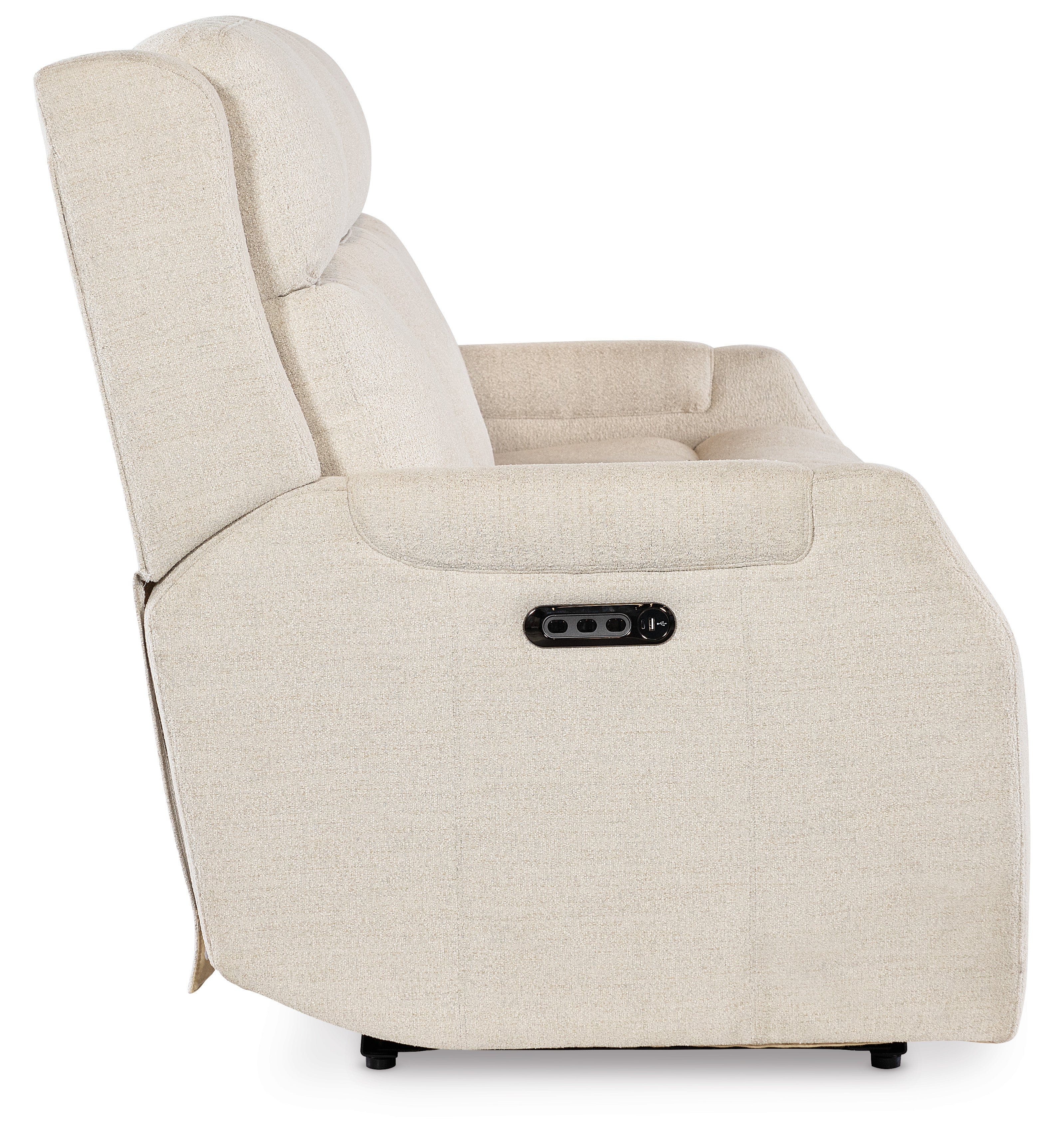 Hooker Furniture Nelson Zero Gravity Power Sofa with Power Headrest and Lumbar in White