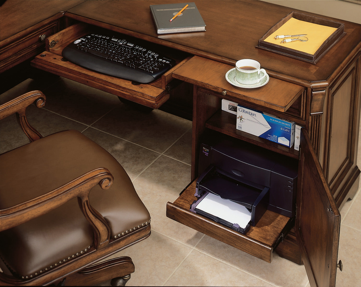 Hooker Furniture Brookhaven Executive L Right Return